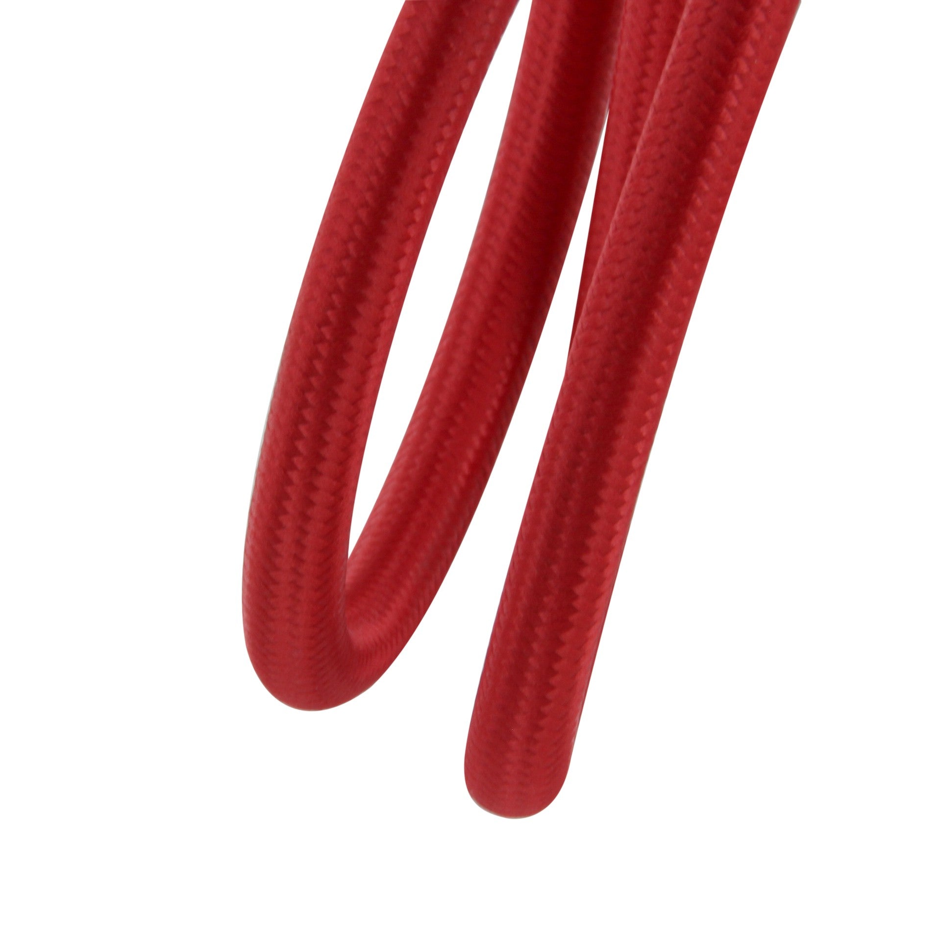 Multiprise gris et câble textile rouge avec 2 USB - 1,5m