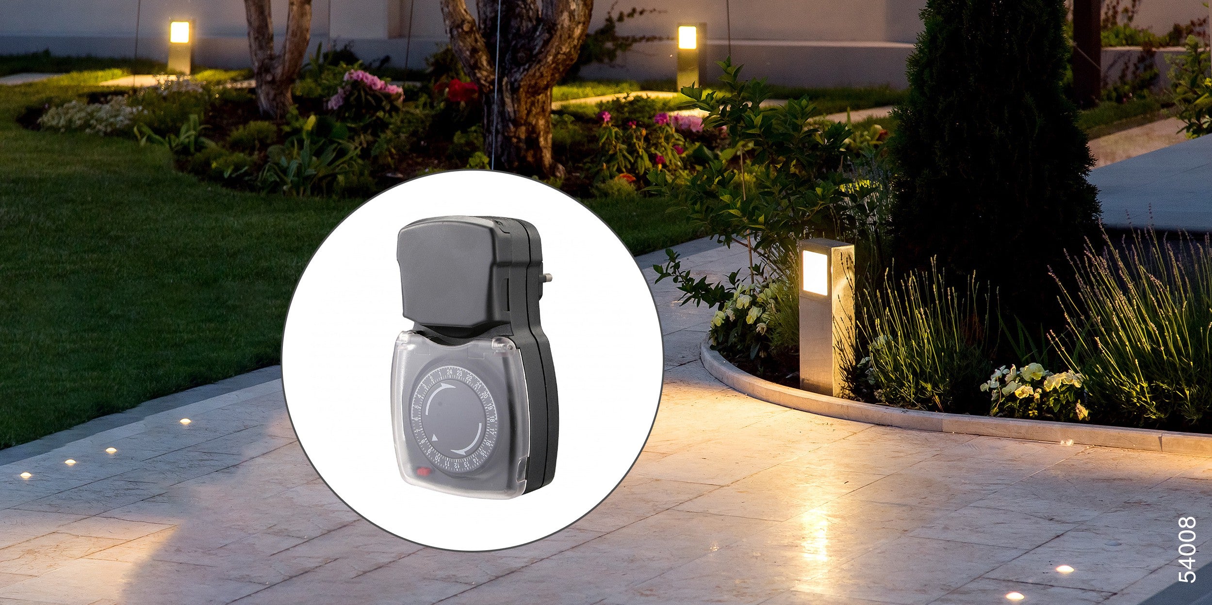 Set of 2 waterproof mechanical timer - FR socket