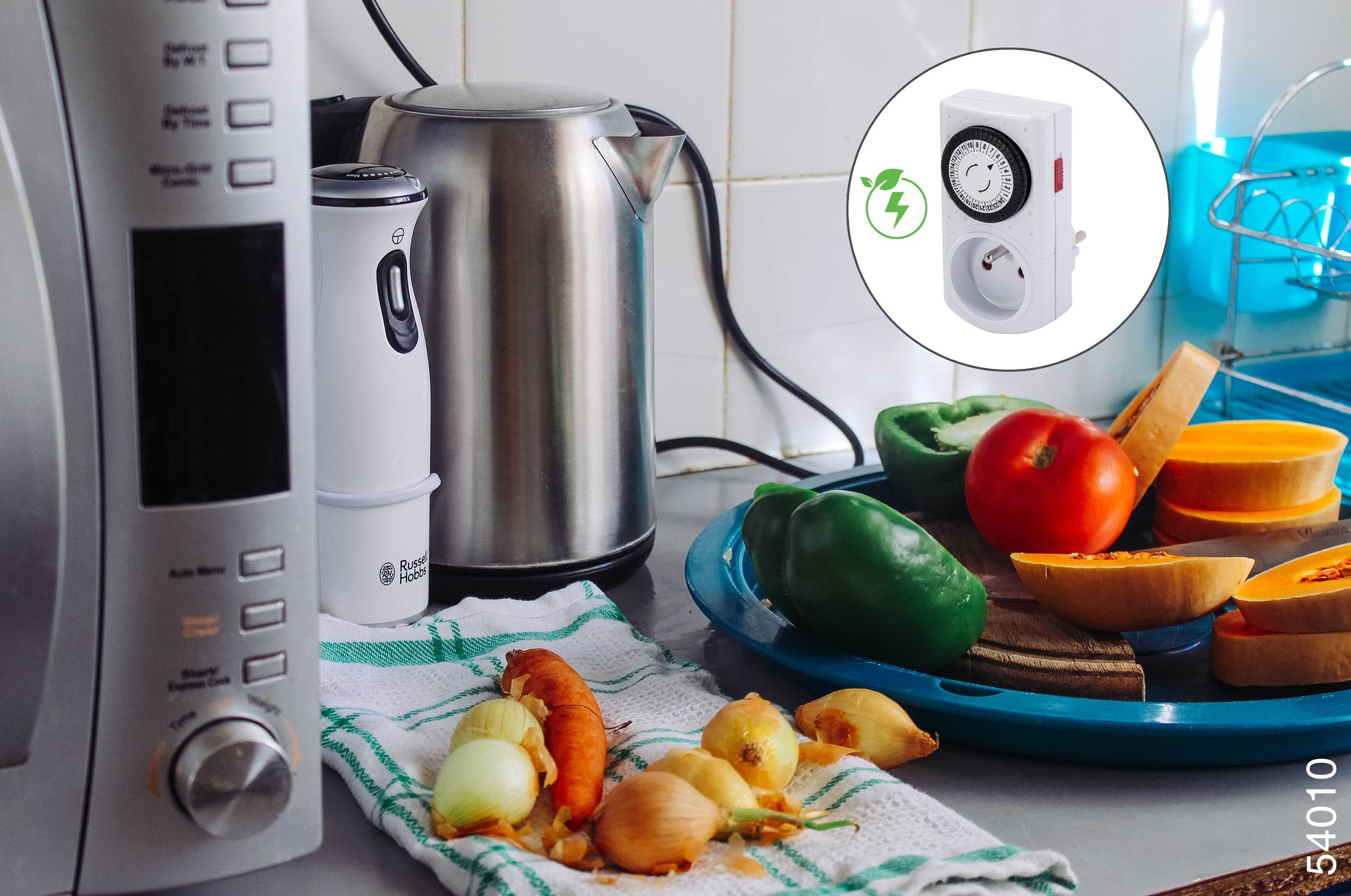 White mechanical timer - FR plug