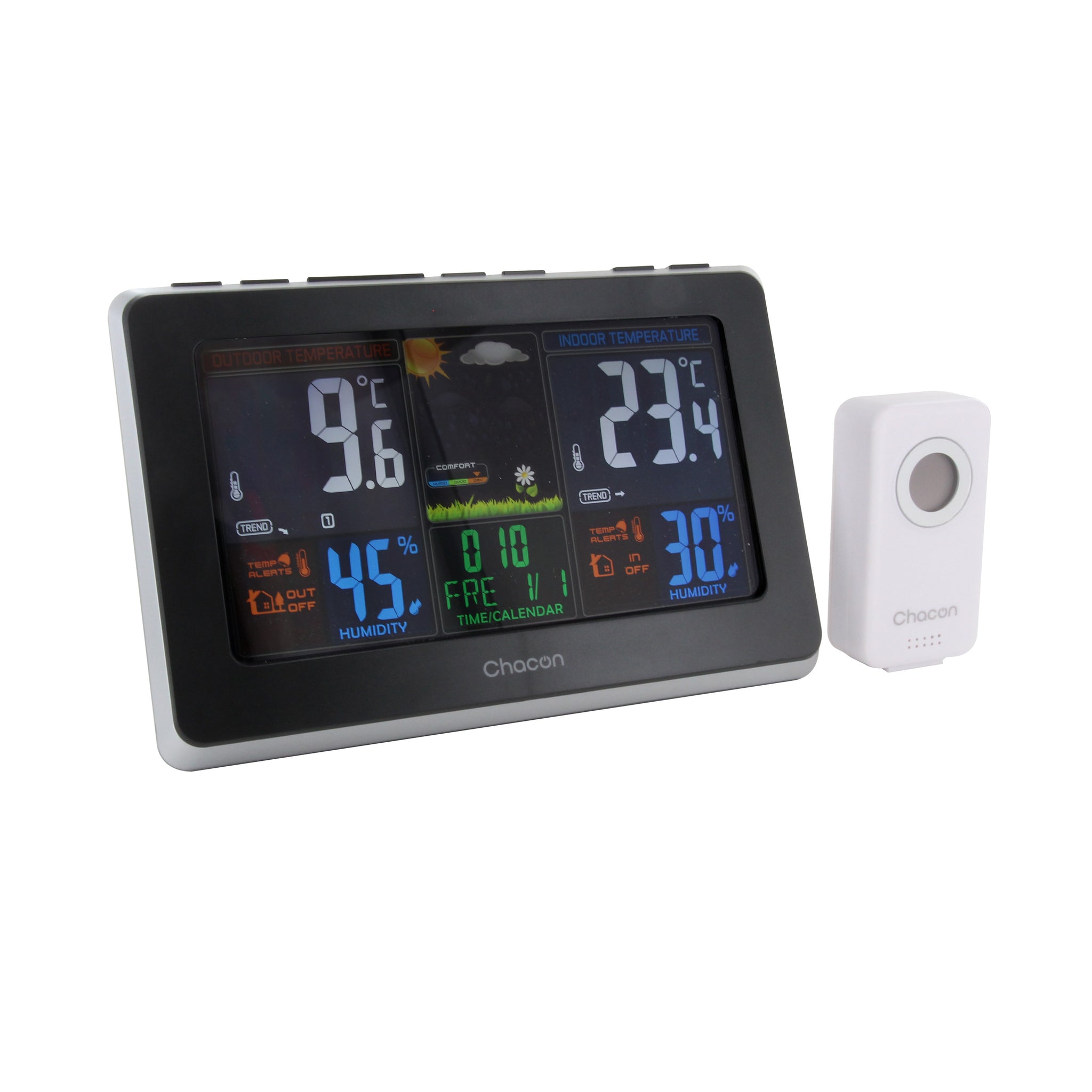 Estación Meteorológica Inalámbrica Con Sensor Exterior/temperatura