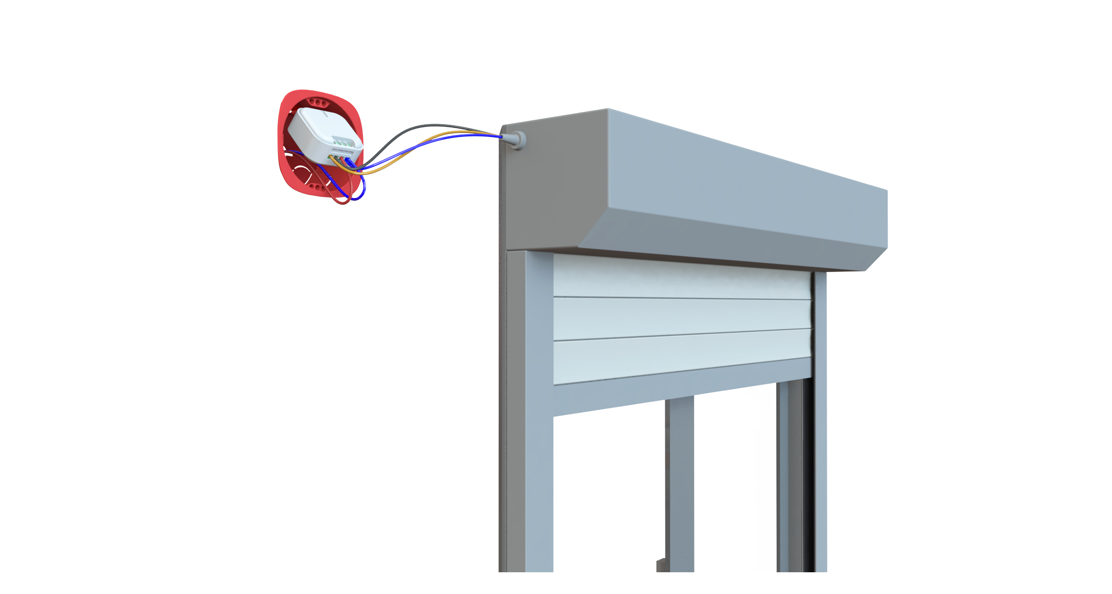 Kit 2 wireless modules for roller shutter