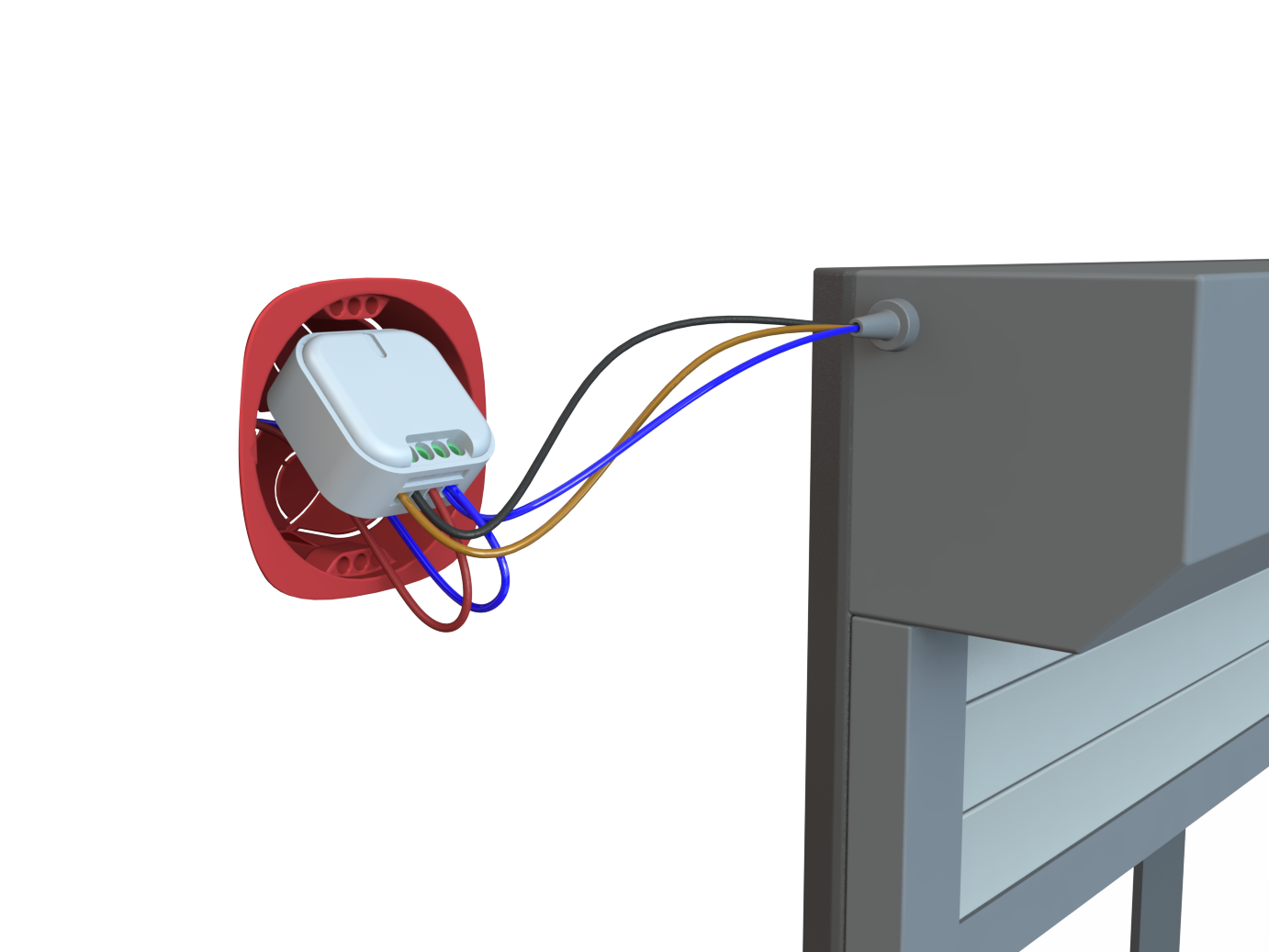 Kit 2 wireless modules for roller shutter