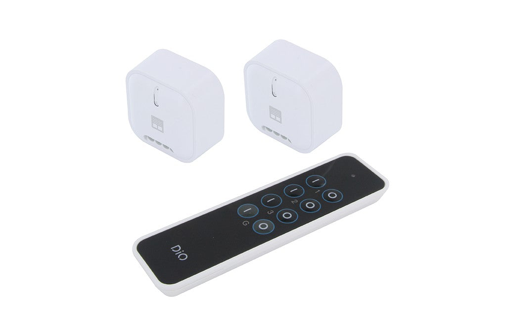 Conjunto de 2 módulos para persianas + telecomando de 3 canais
