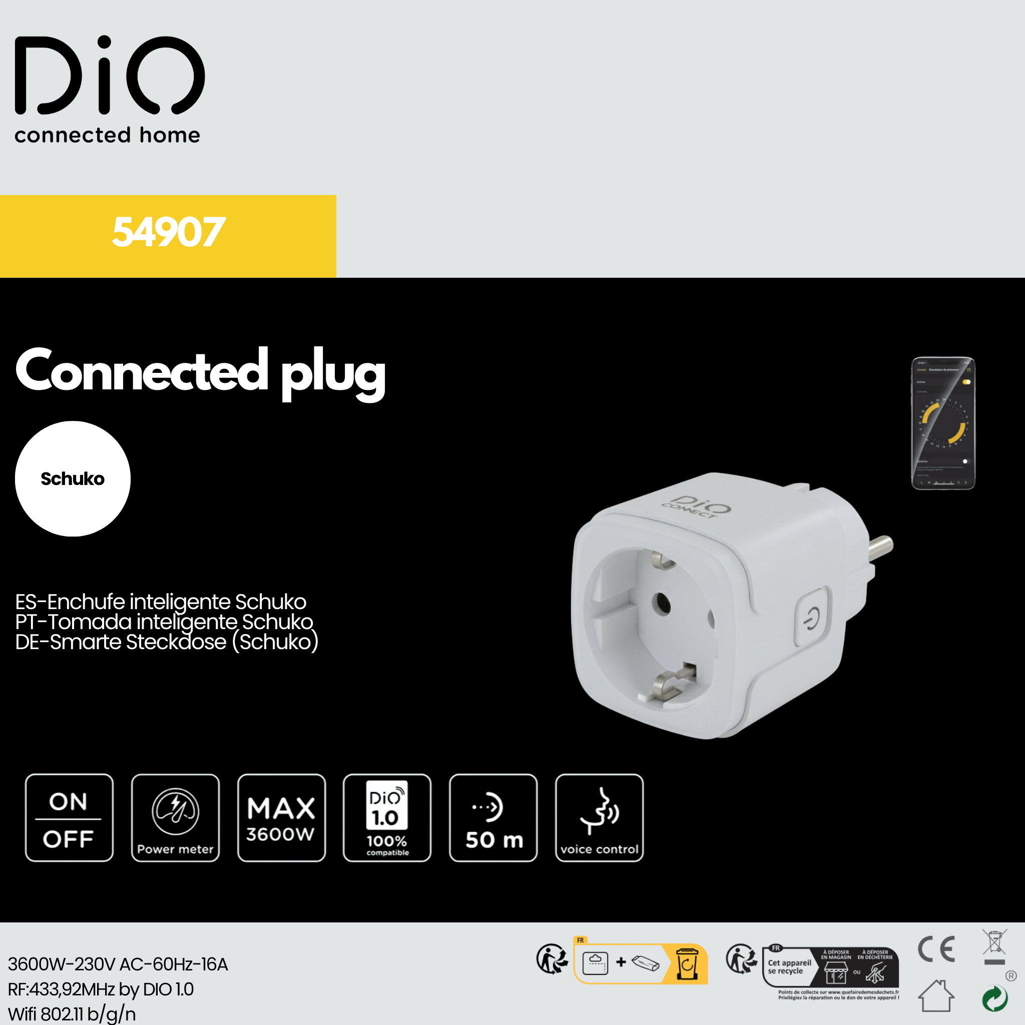 Connected plug (SCH) - DiO Connect