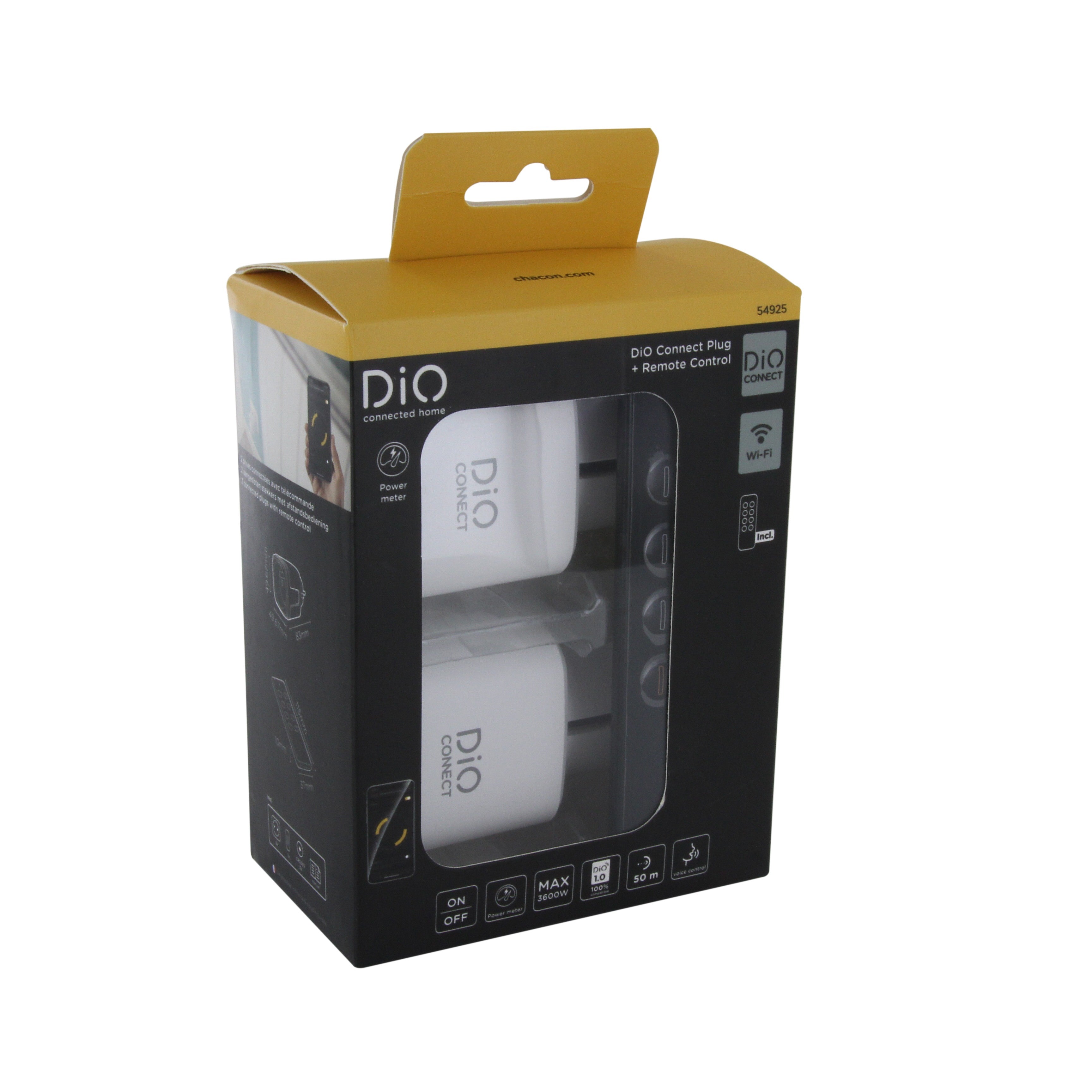 2 Connected plugs with remote control - DiO Connect