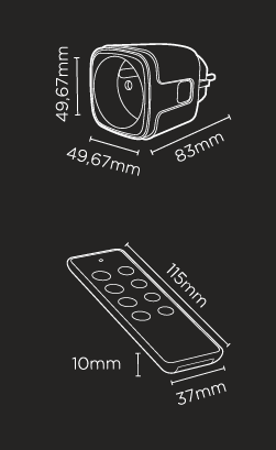 2 Connected plugs with remote control - DiO Connect