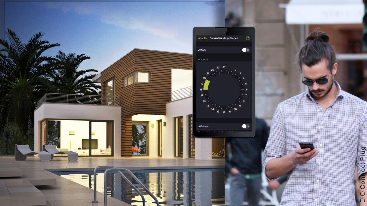 DiO Connect - 2 Prises WIFI et RF433MHz (SCH) + télécommande