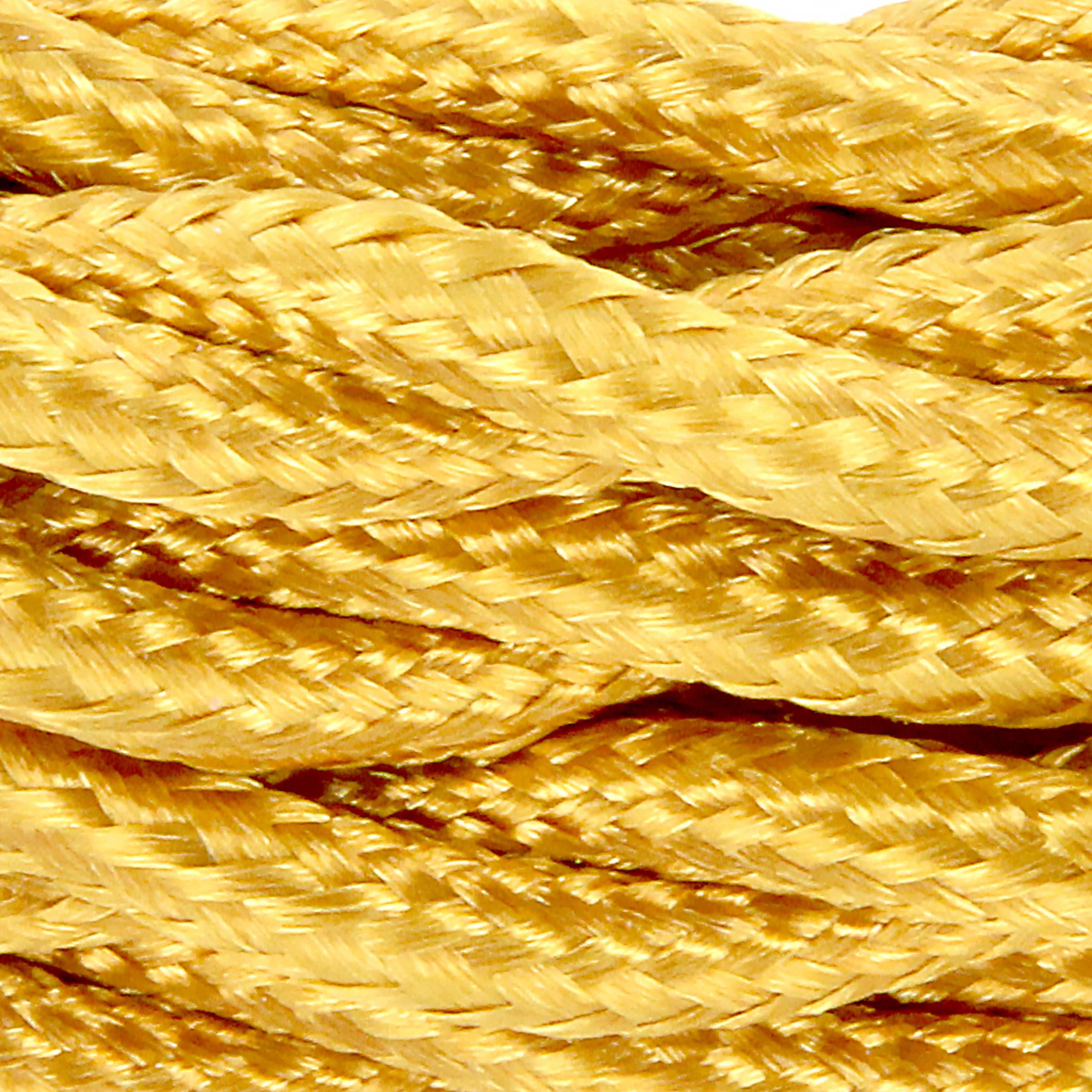 3 m twisted fabric cable - Gold