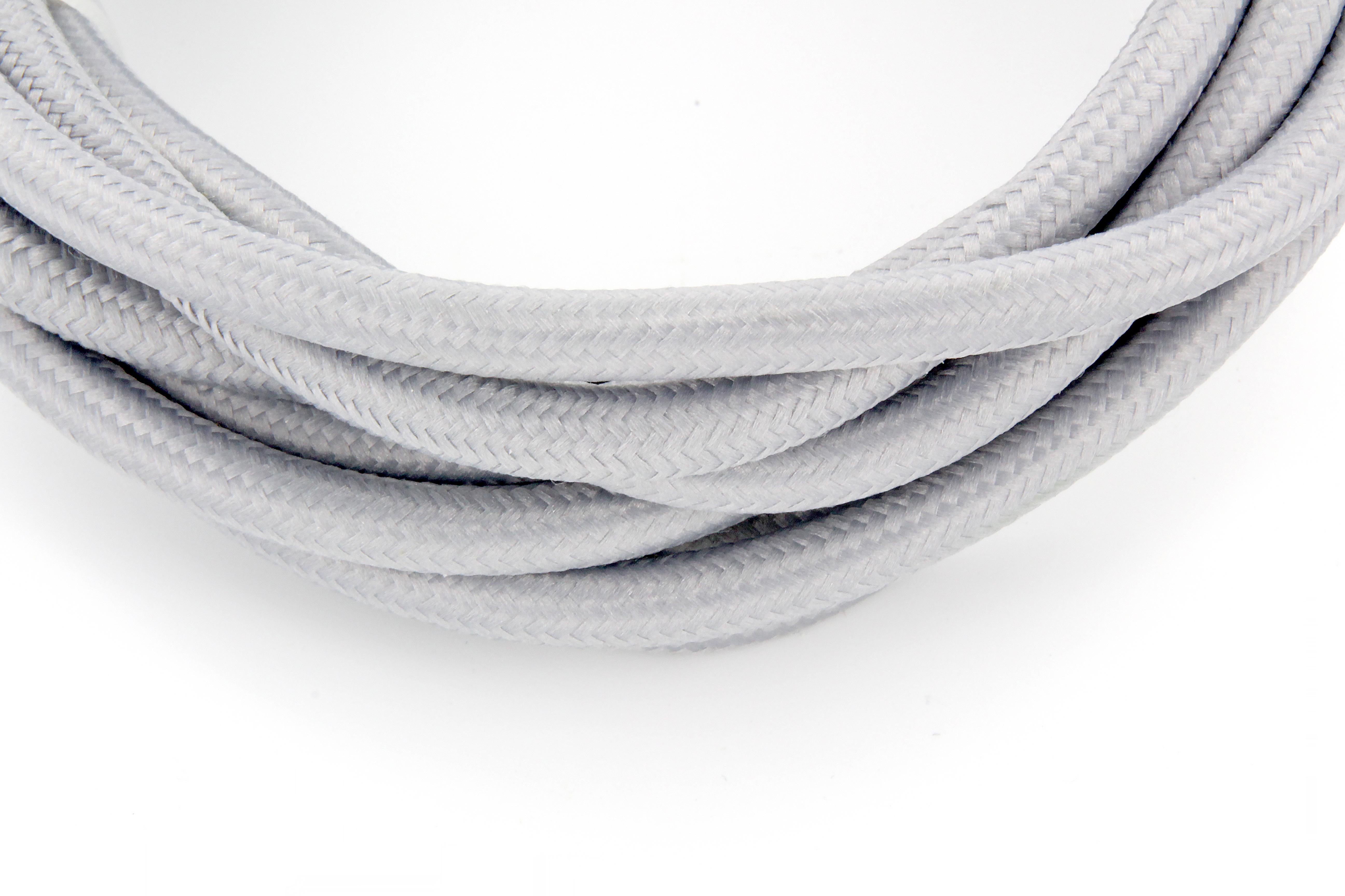 Câble textile 3m - Gris