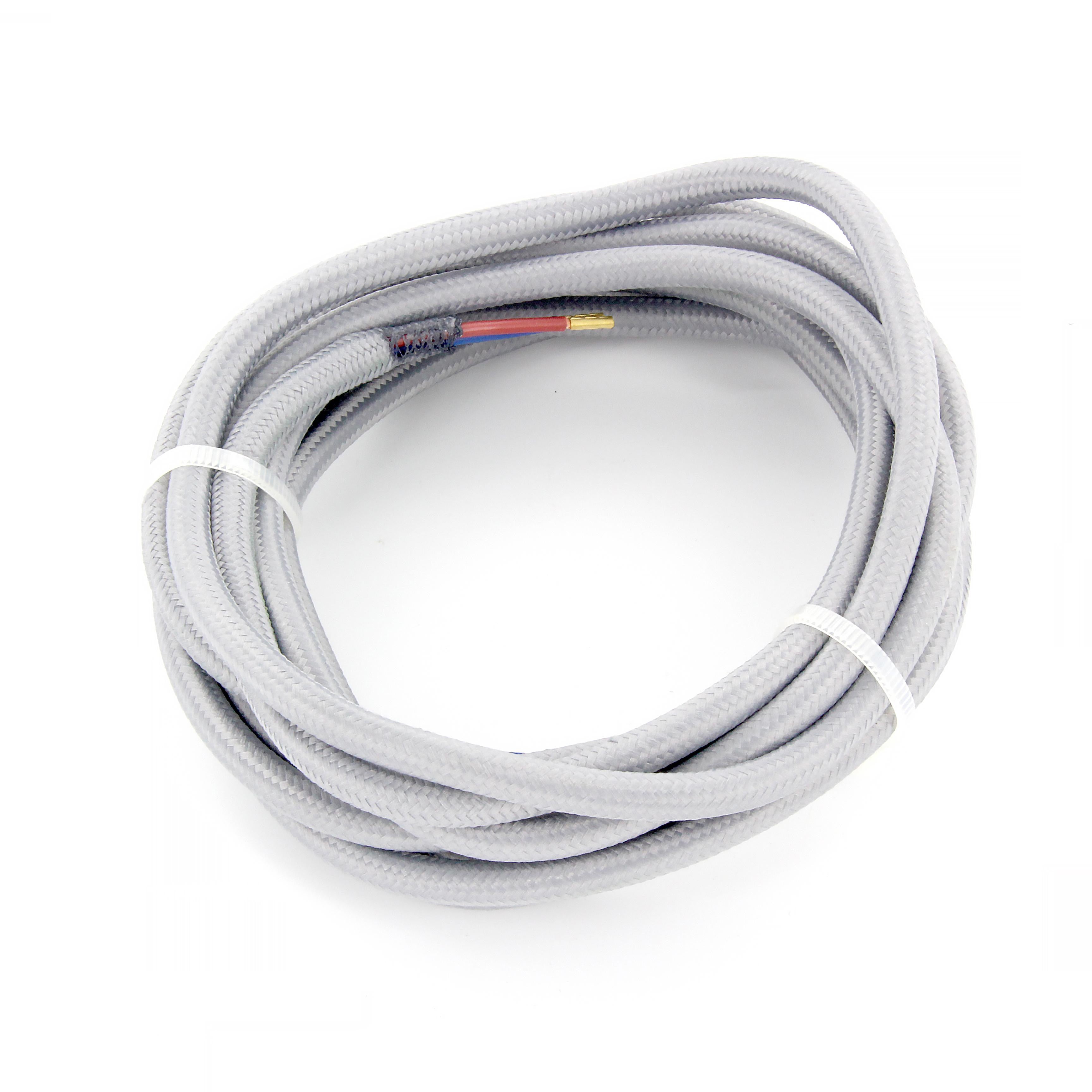 Câble textile 3m - Gris