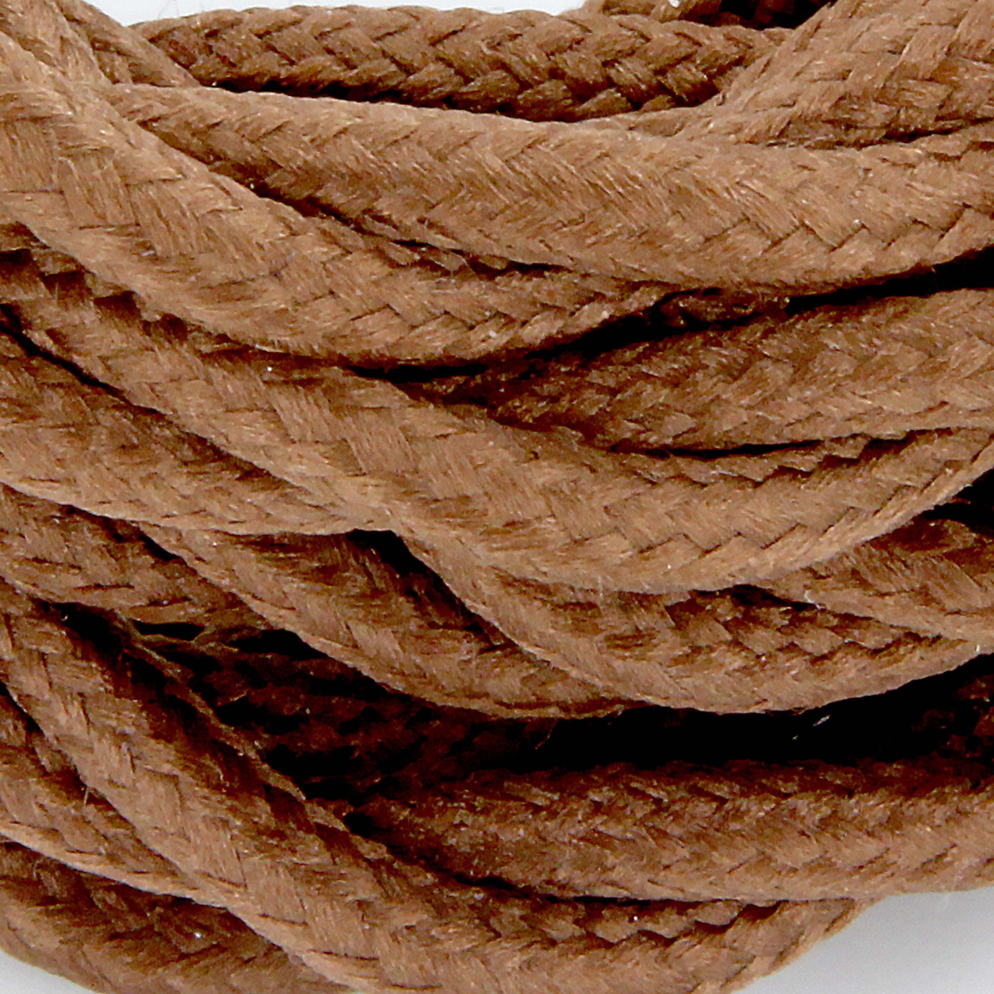 Câble textile torsadé 3m - Brun