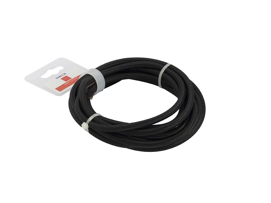 Schwarzes Textilkabel – 5 m