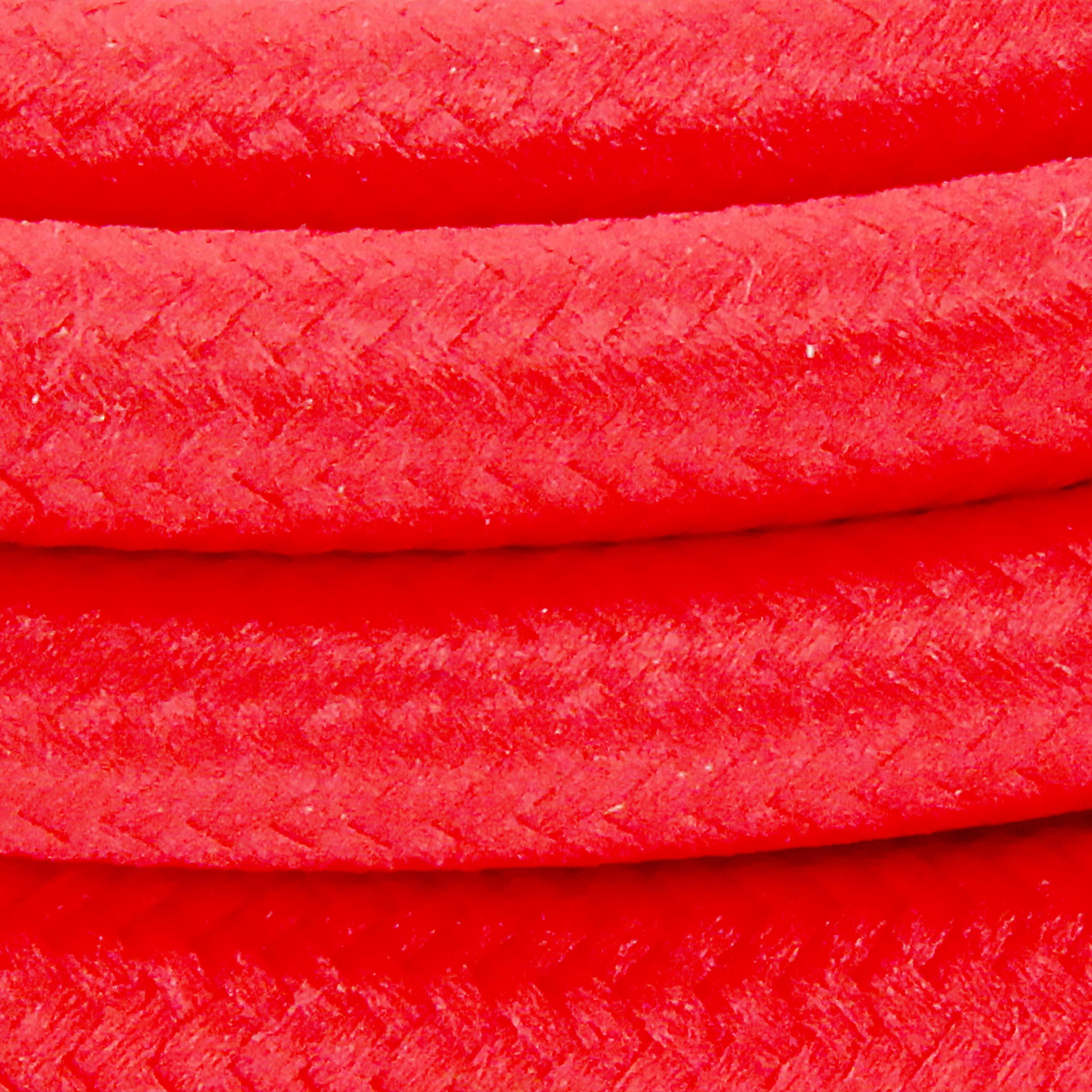 Cavo rivestito in tessuto 2 m - Rosso