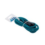Cavo rivestito in tessuto con interruttore 2 m - Blu pavone
