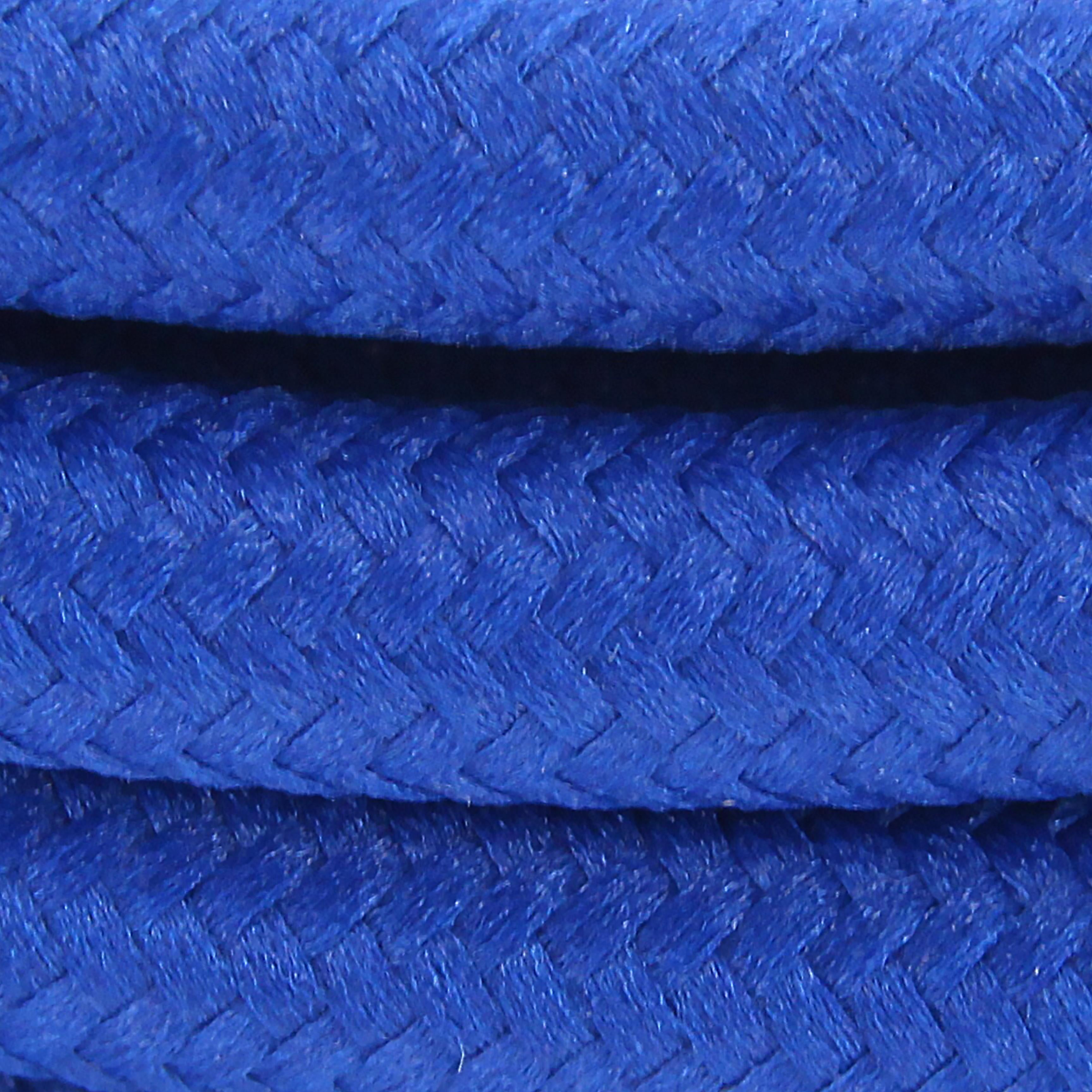 Cabo têxtil de seda - 3m - Azul