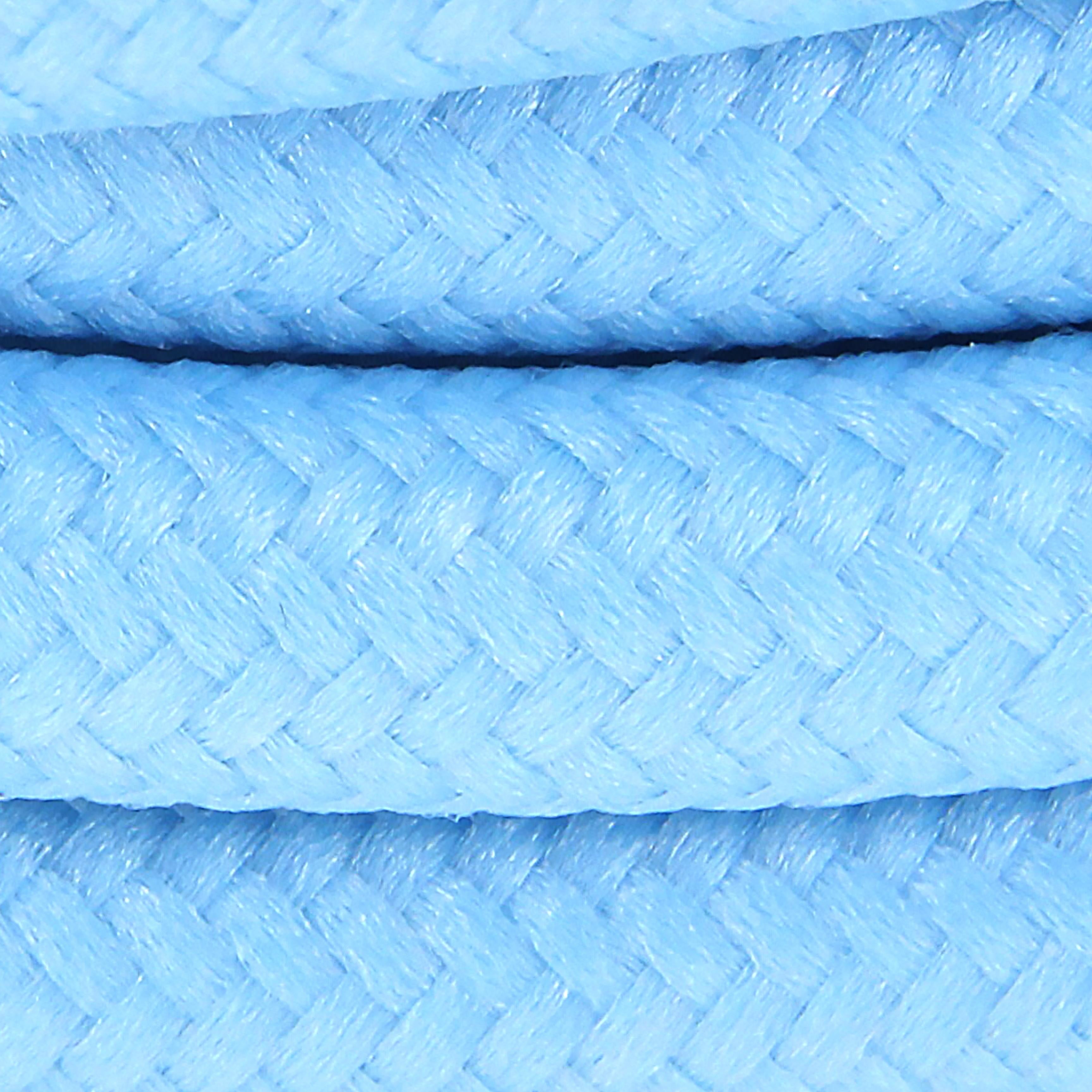 Seidentextilkabel – 3 m – Azurblau