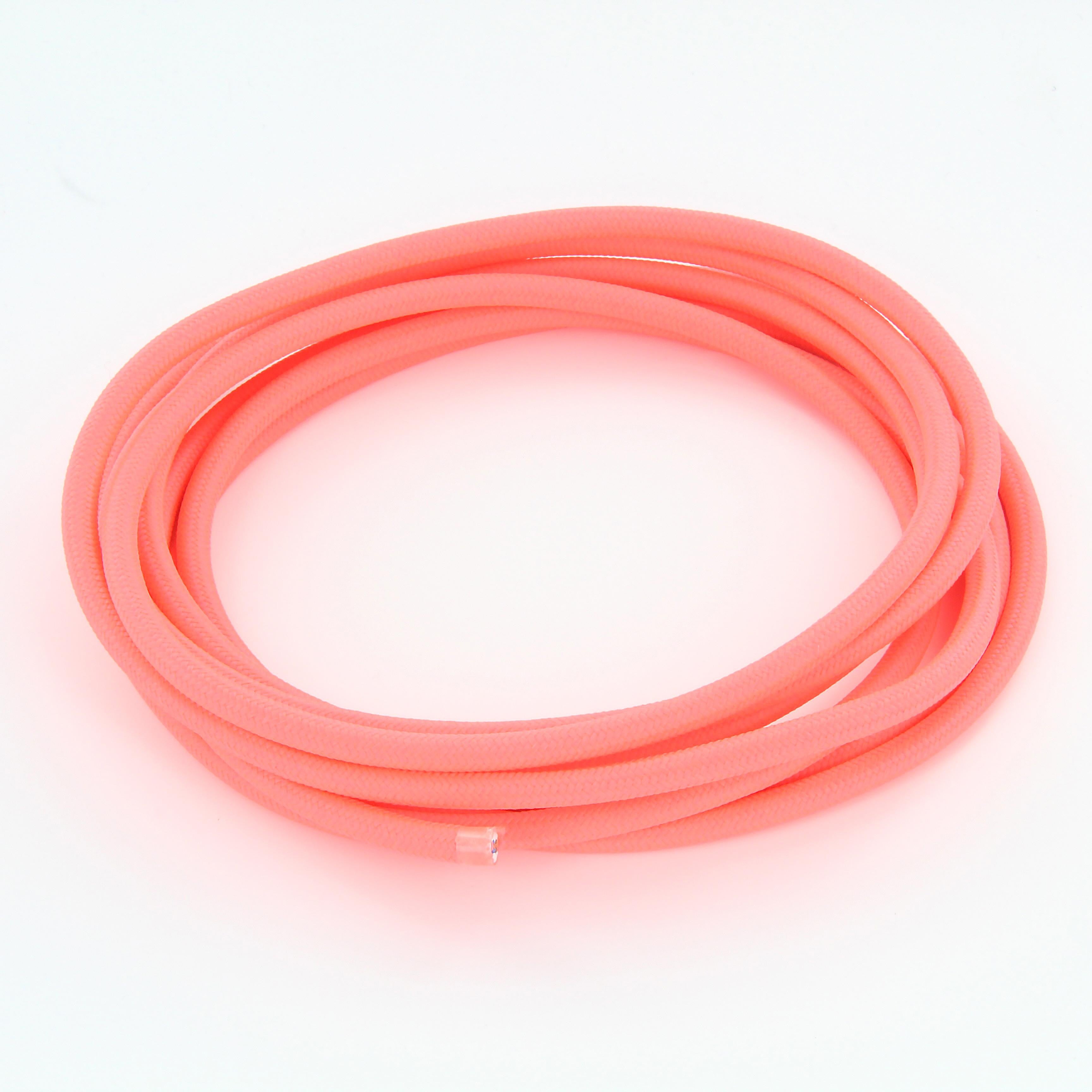 Zijden stoffen snoer met zigzagmotief – 3 m – fuchsia / wit