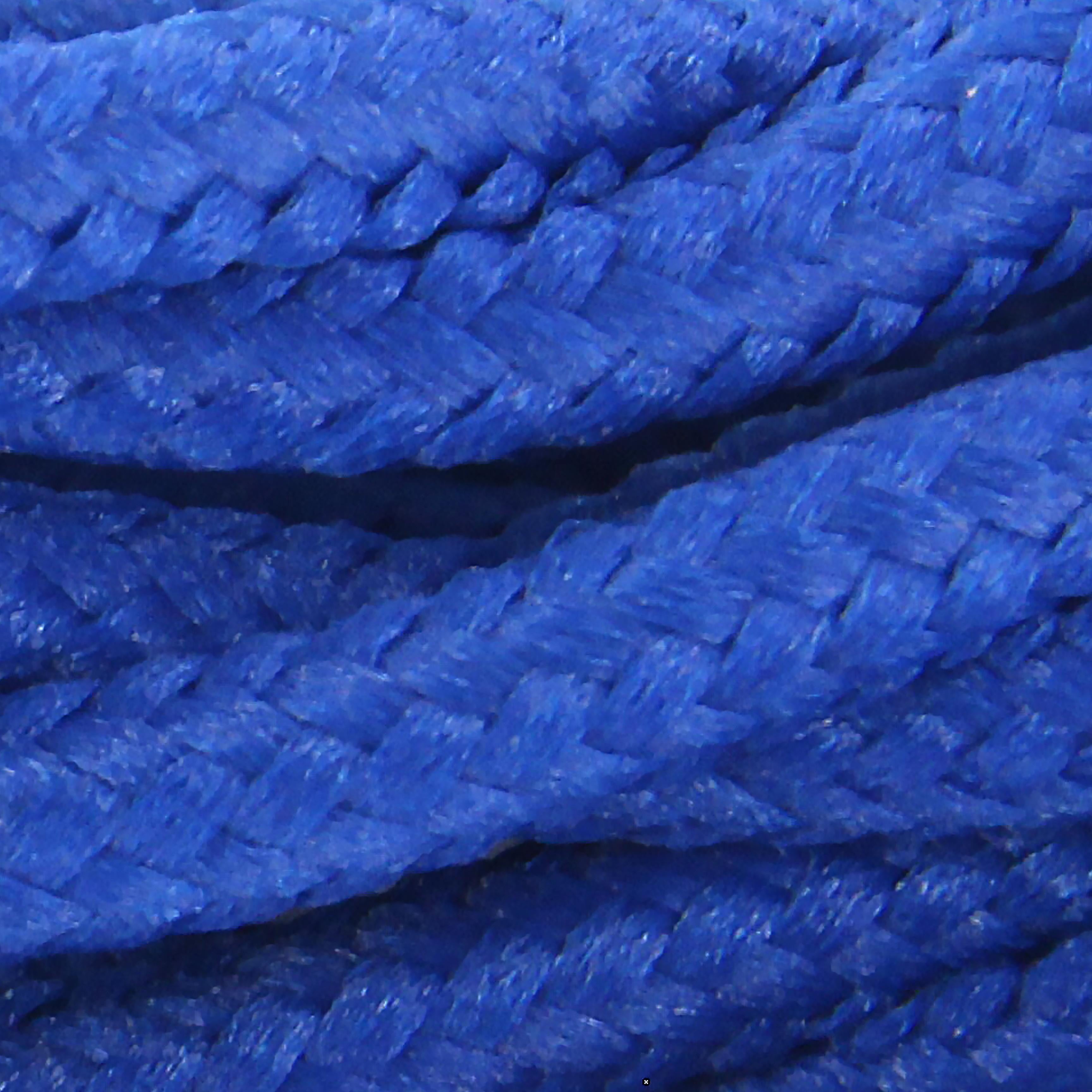 Cabo têxtil de seda entrançado - 3m - Azul