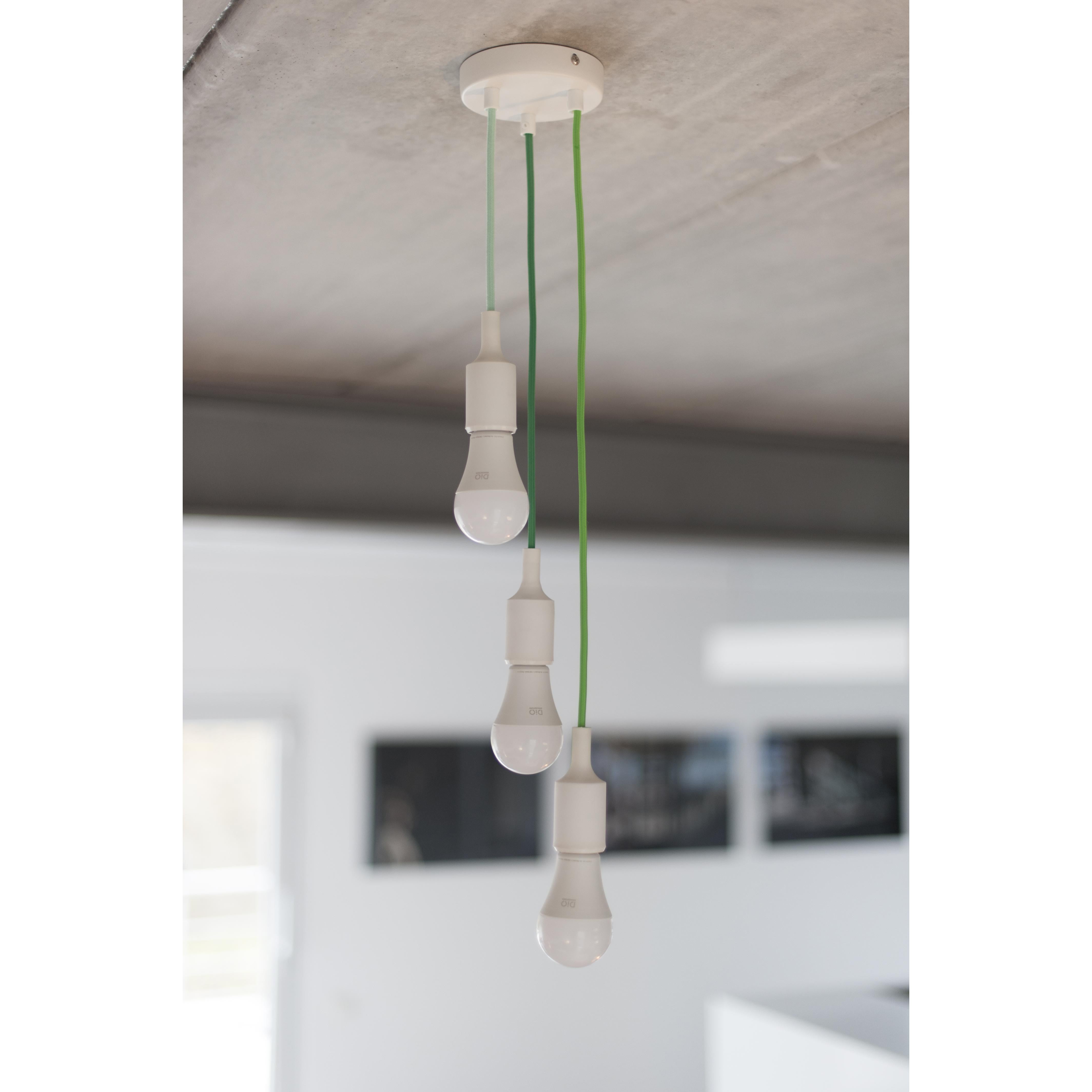 Câble textile soie menthe - 3m