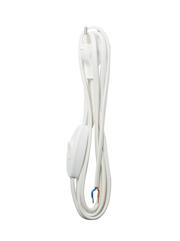 Cabo branco com interruptor - 2m