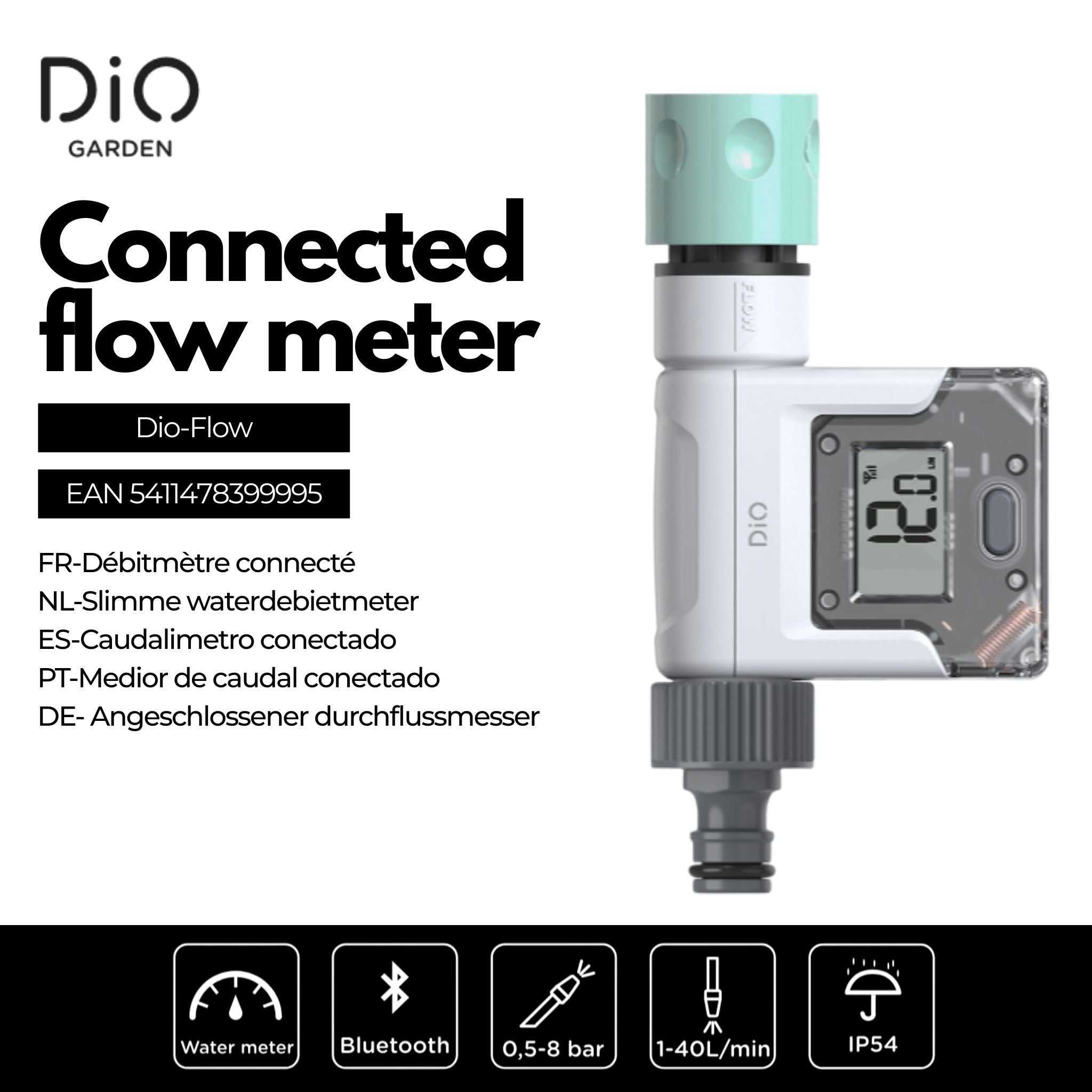 Connected flow meter