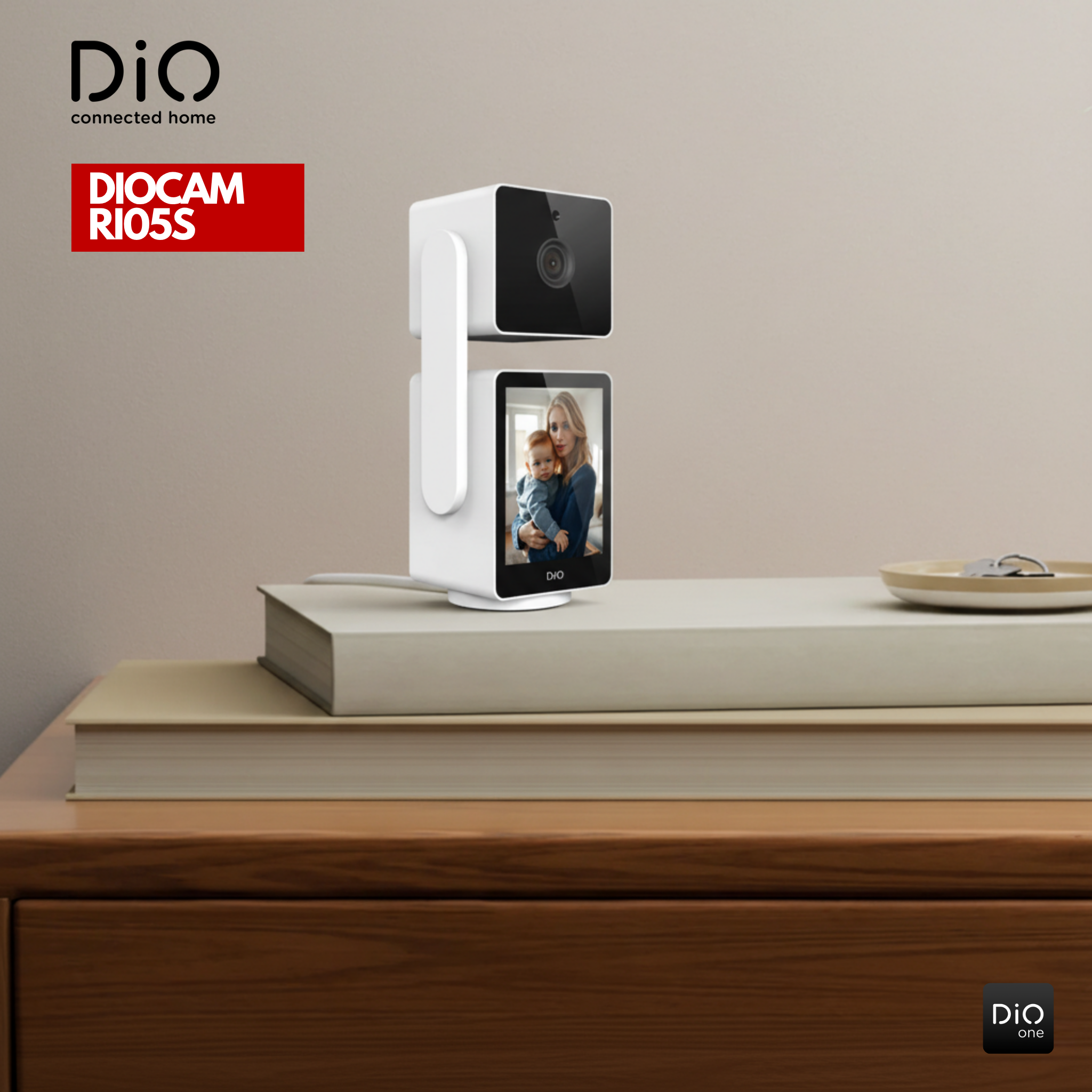 Caméra Wi-Fi rotative intérieure avec mode privé 1920x1080p