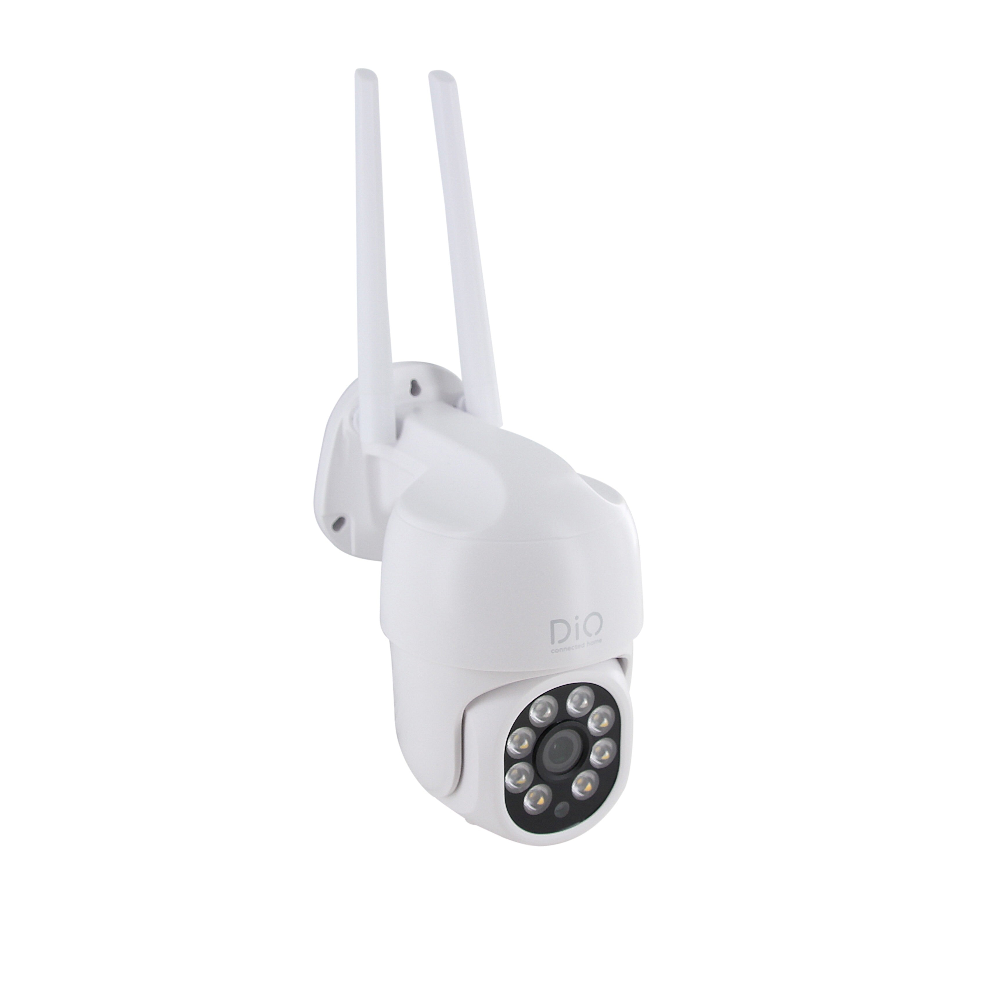 Cámara giratoria con cable para exteriores de 4 MP, doble banda