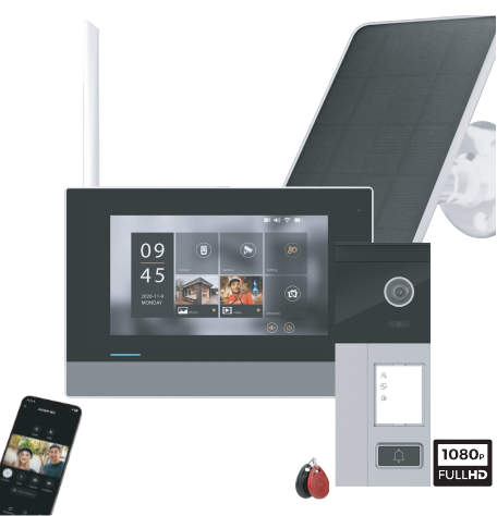DiO wireless Wi-Fi videophone on battery with solar panel