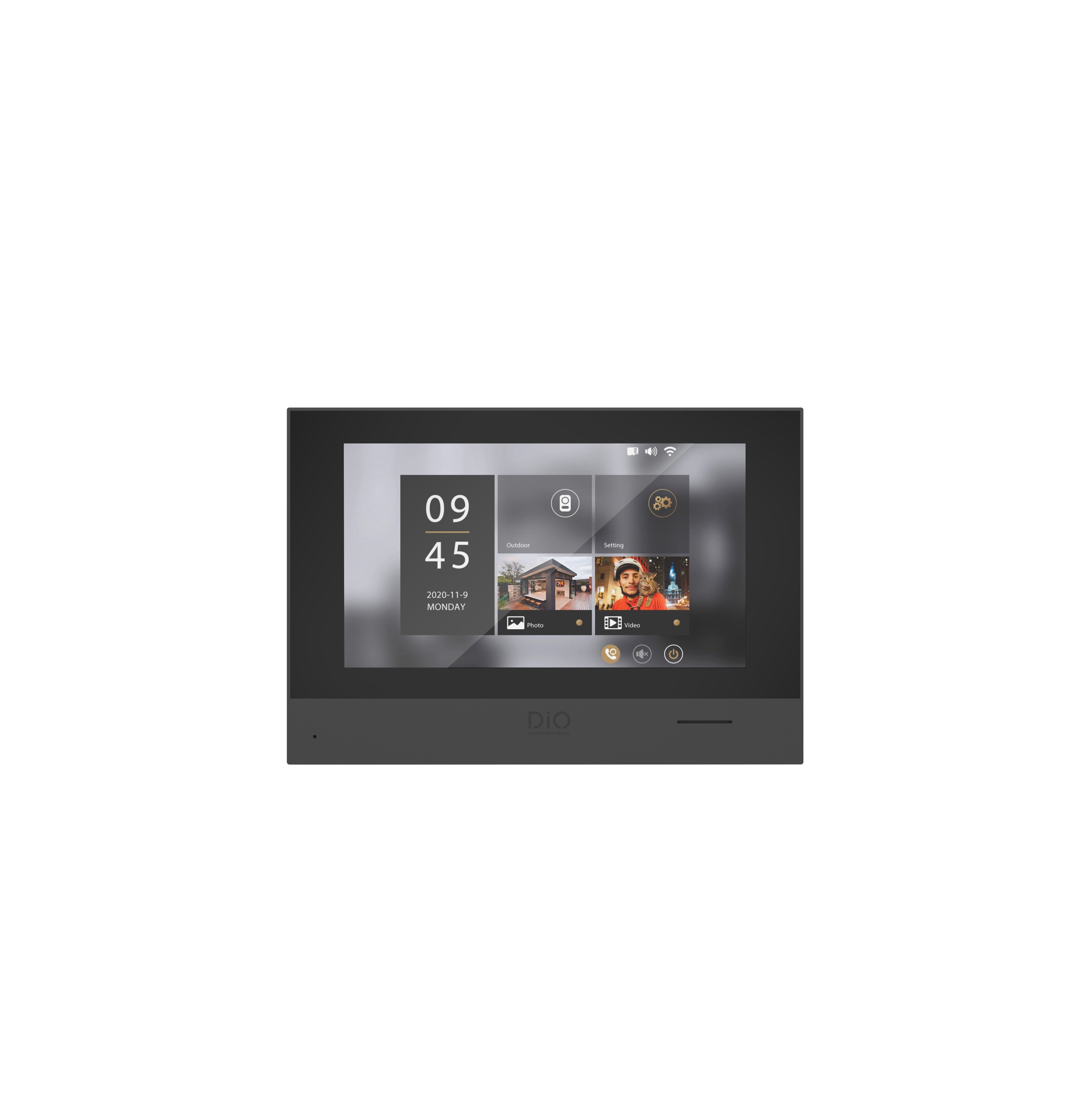 Bedrade DiO videofoon met WiFi, 7" touchscreen en RFID-opening