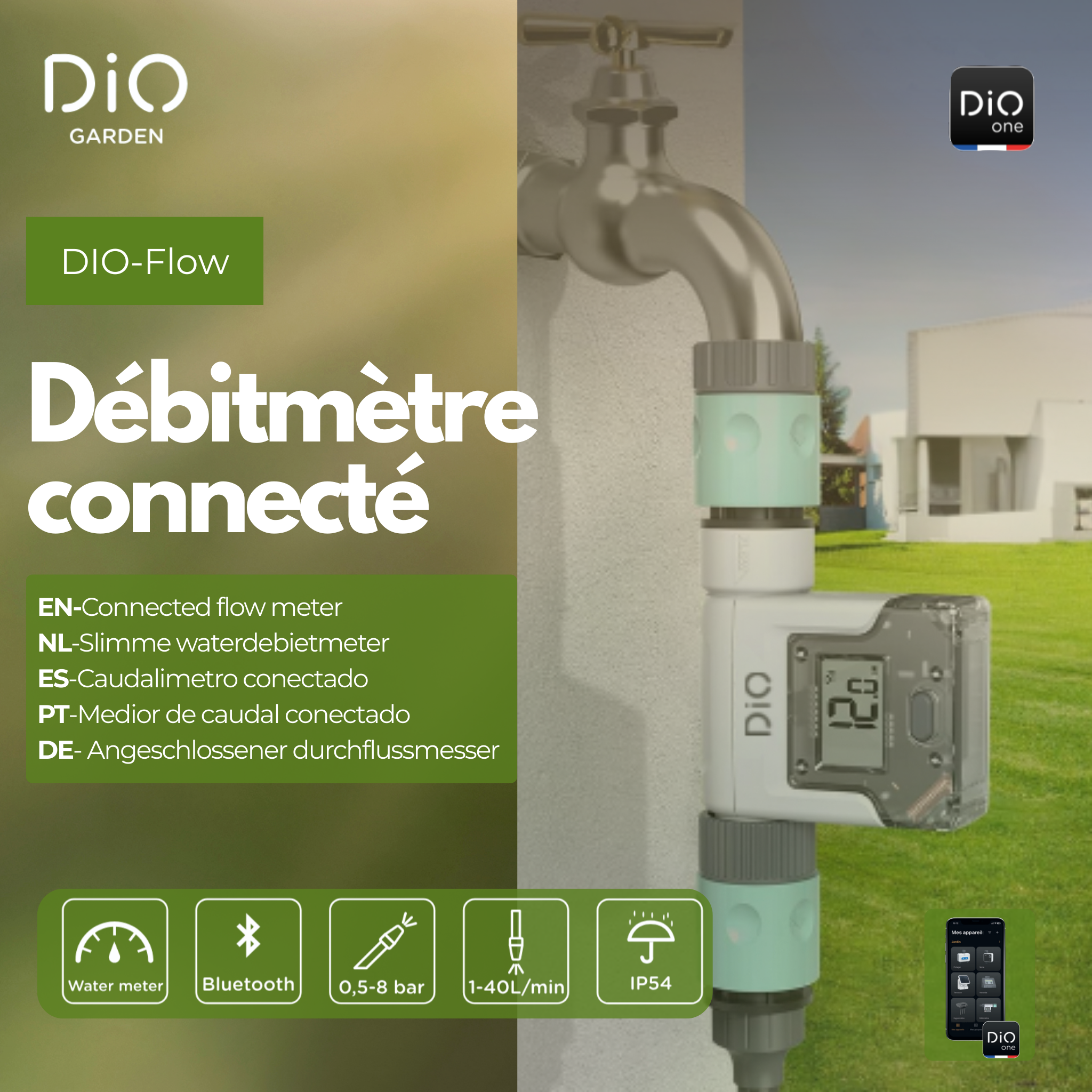 Connected flow meter