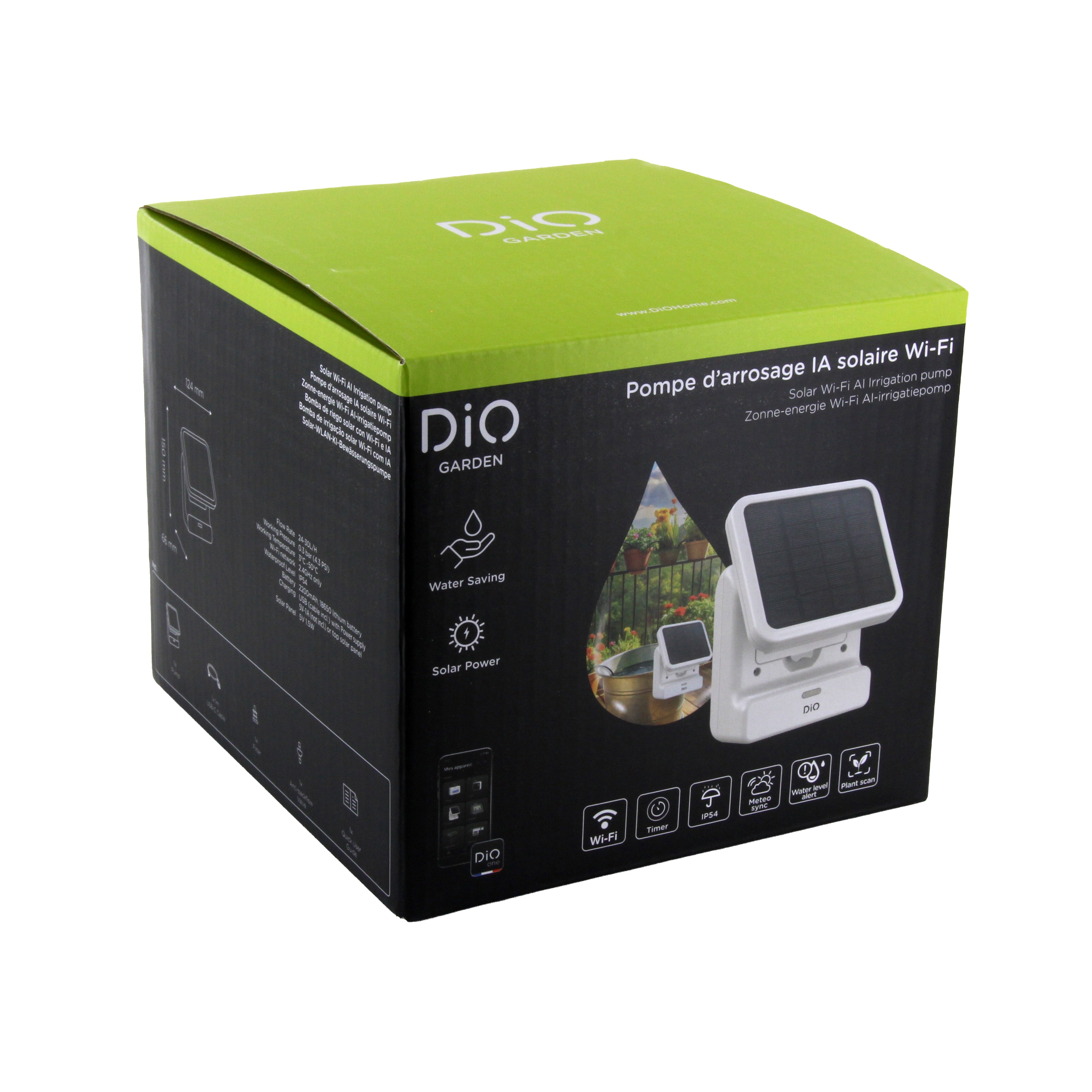 Pompe d'arrosage IA solaire Wi-Fi