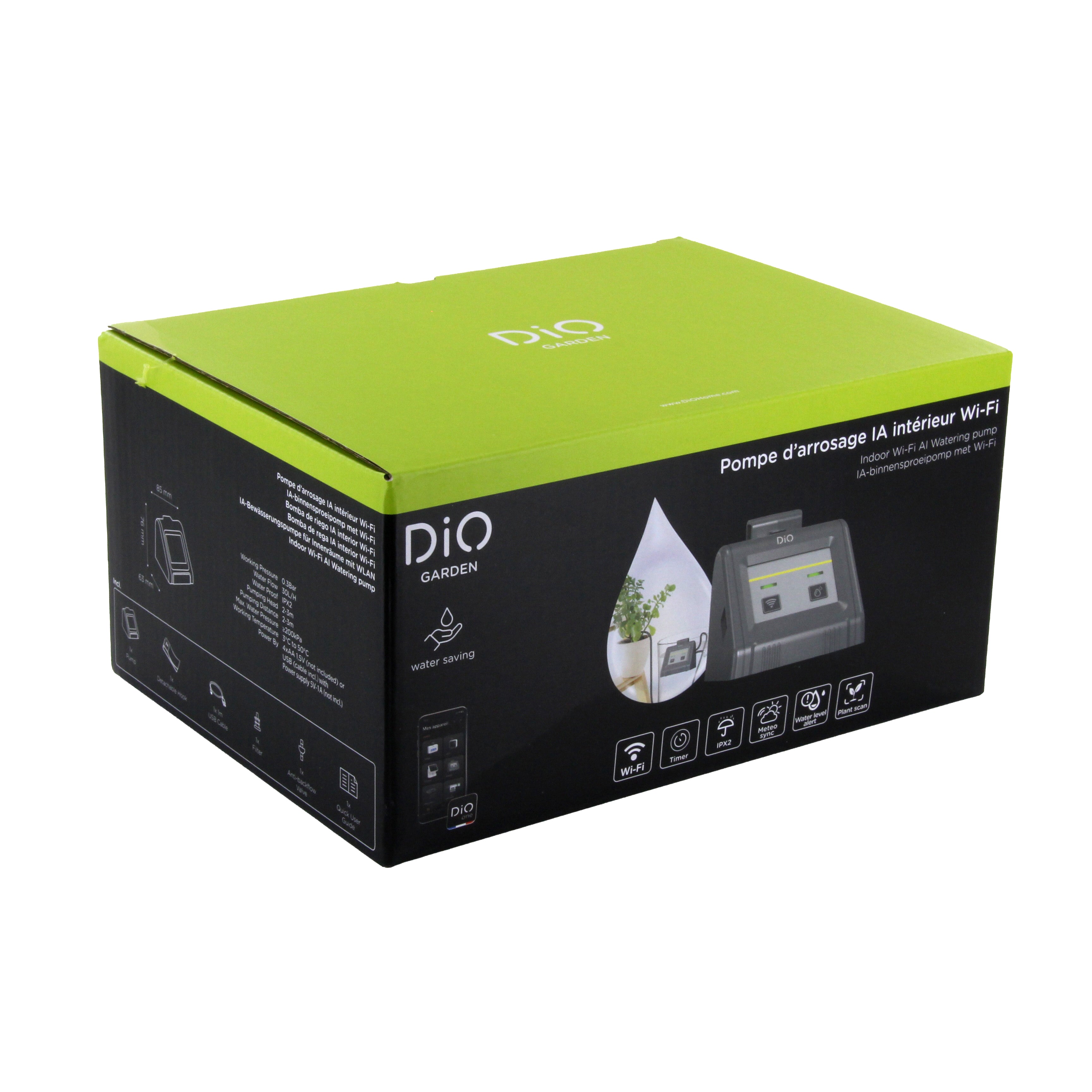 Pompe d'arrosage IA Wi-Fi d'intérieur