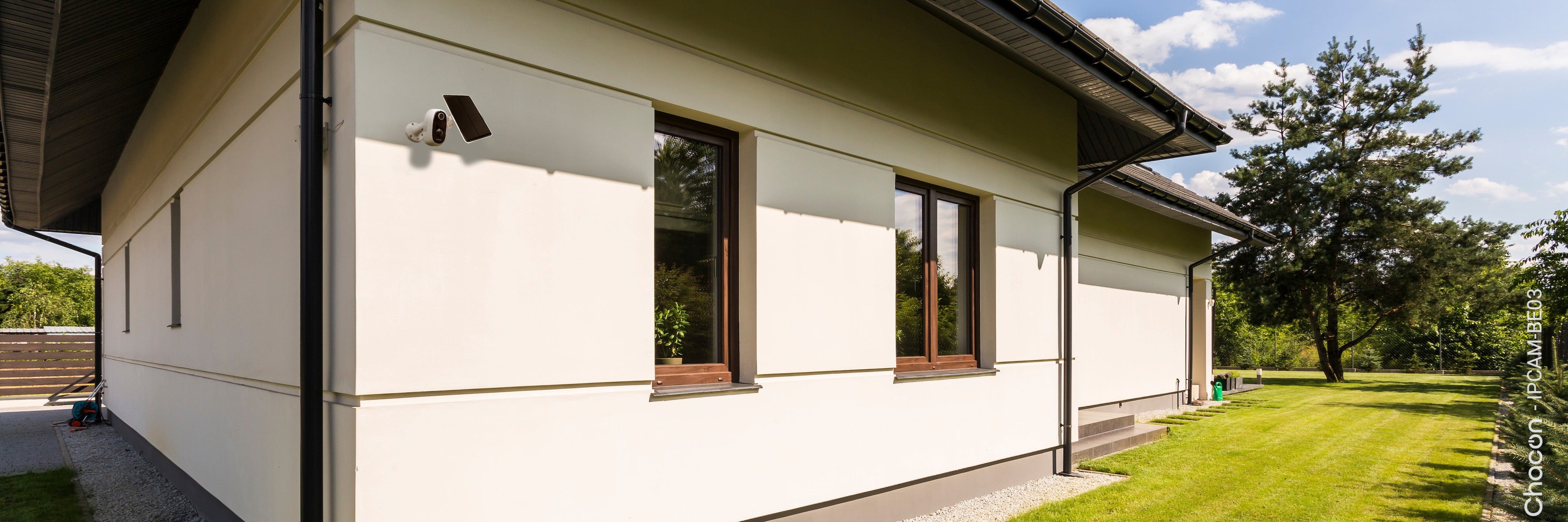 Draadloze outdoor WiFi camera met zonnepaneel