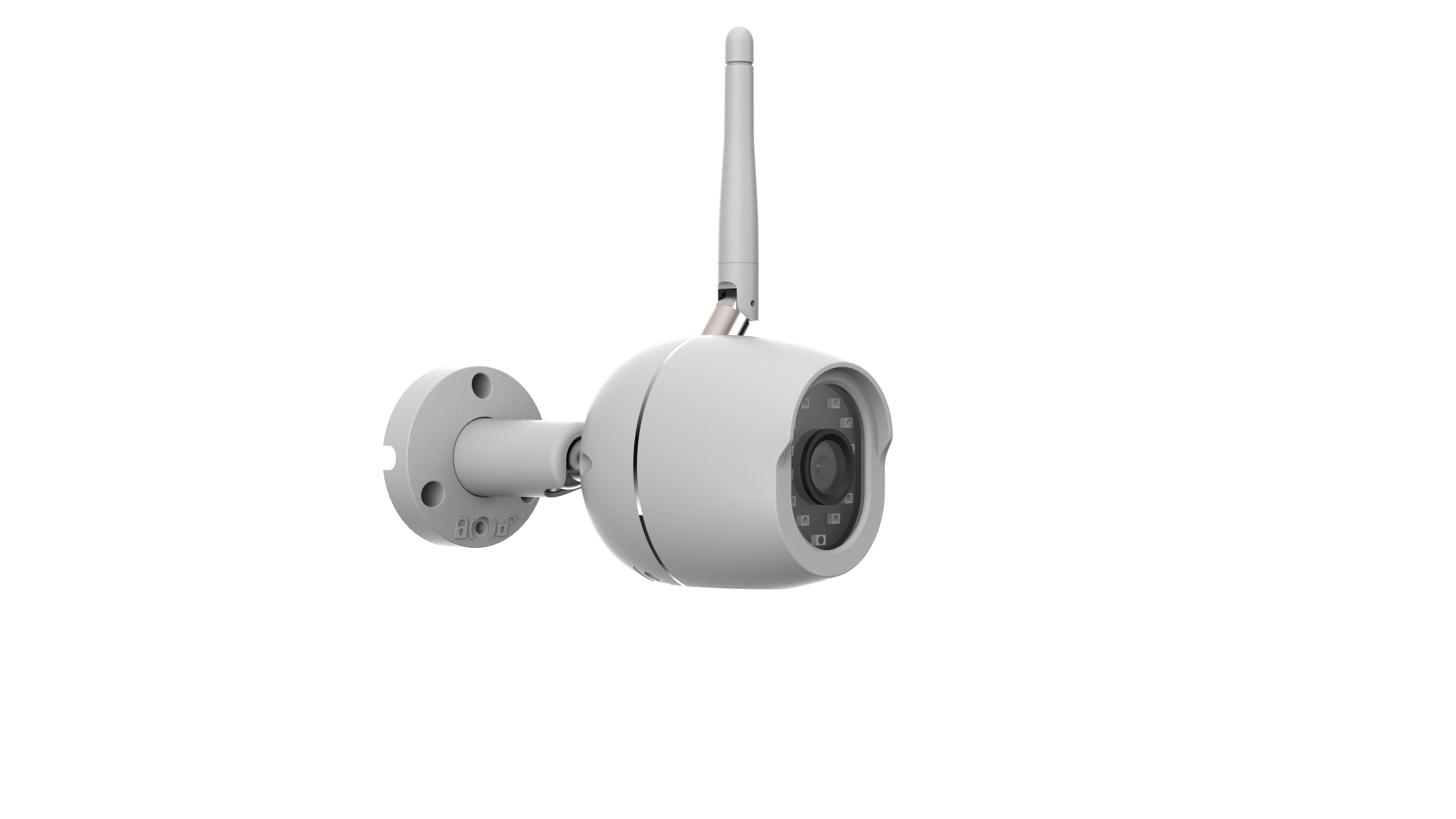 Outdoor white IP WiFi camera - 1920 x 1080 p