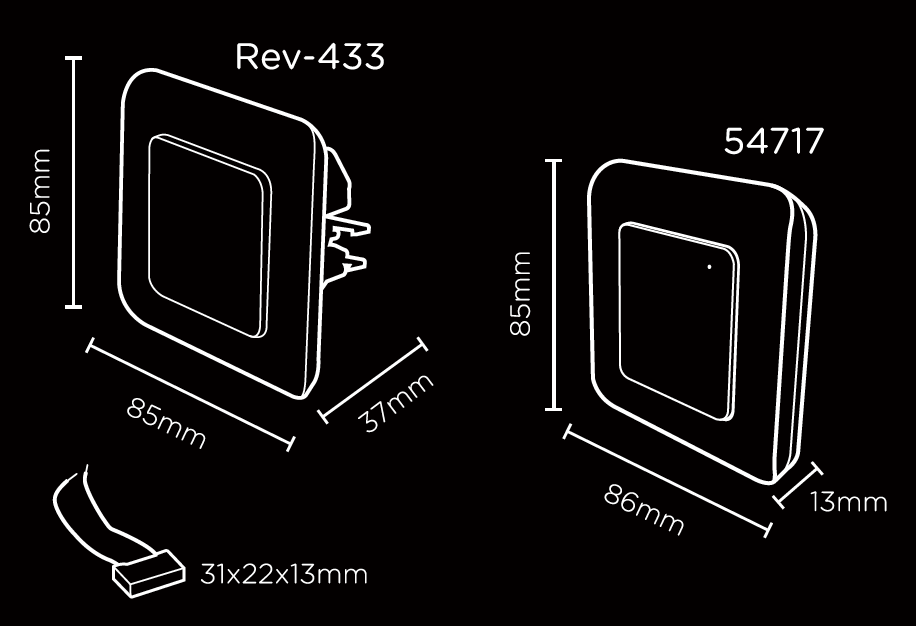 Wireless two-way switch kit (Set of 2)