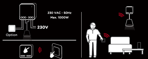 Módulo de luz On/Off ligado - DiO Connect