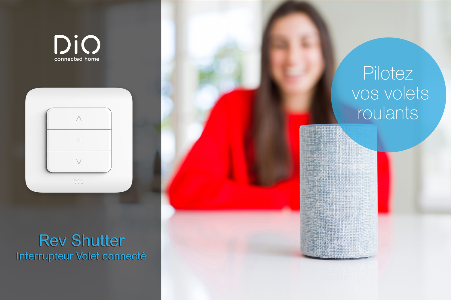 REV-SHUTTER - Interrupteur pour volet roulant connecté - DiO Connect