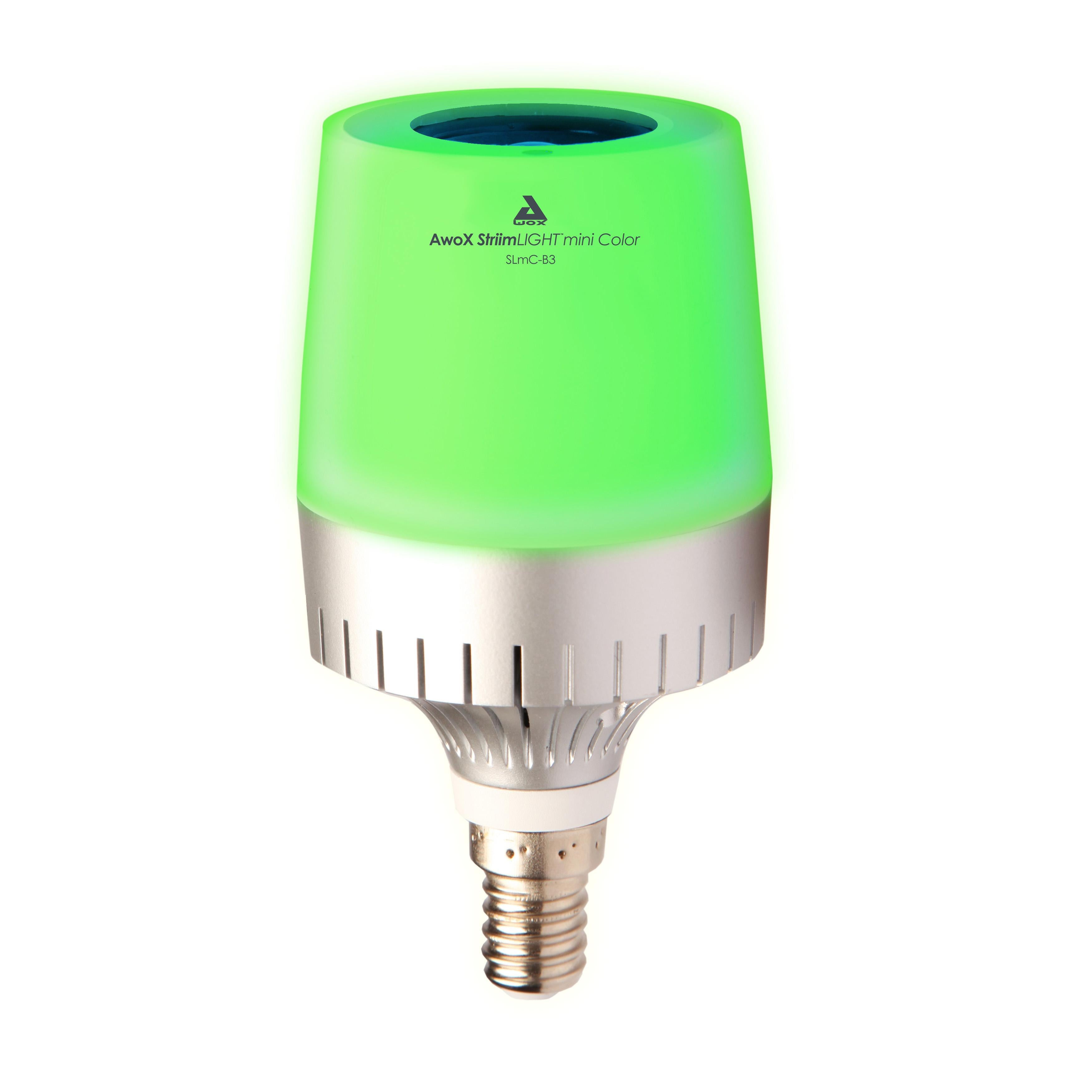 Lâmpada de cor LED E14 com coluna musical - Bluetooth
