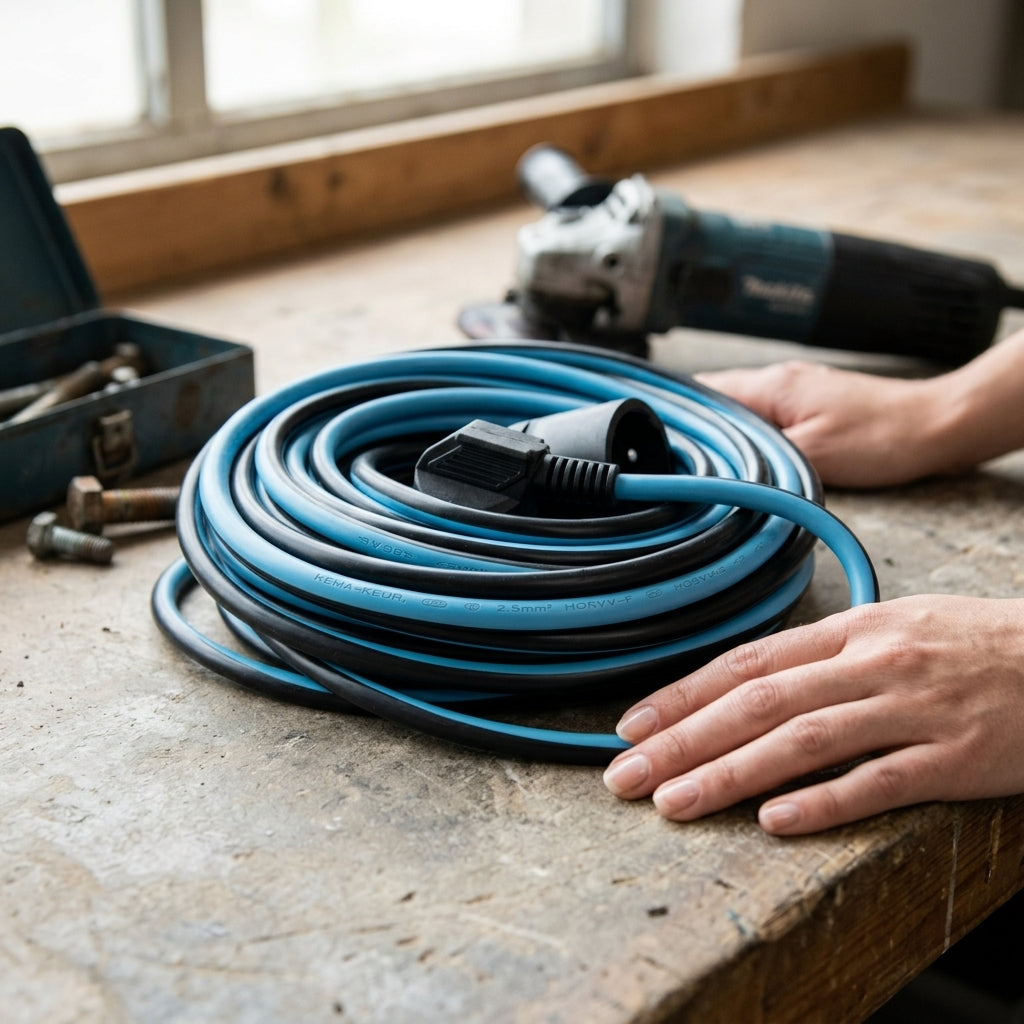 Extension cable - black / blue - 20m