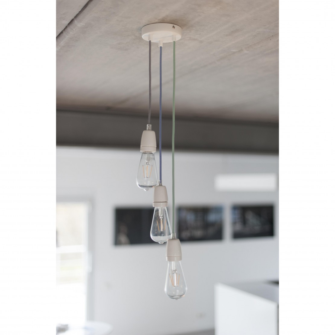 Cable para colgar 3m Blanco - Cable Chandelier 