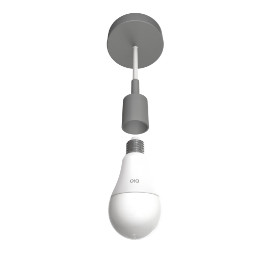 Set of 2 connected LED bulbs and remote control