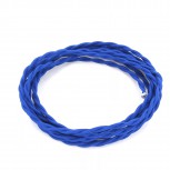 Cable textile soie torsadé ble HO3VV-F 2x0,75mm2 3m  