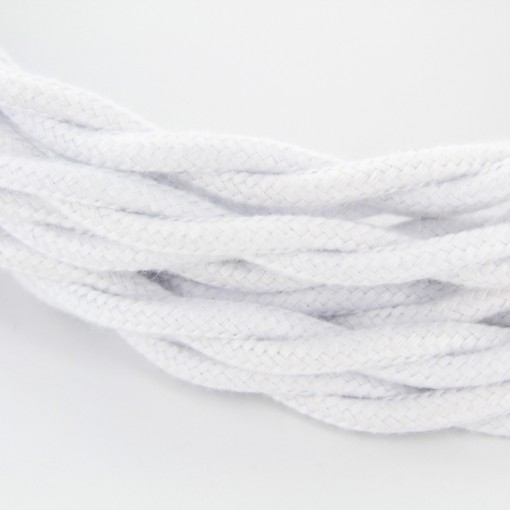 Cable textile soie torsadé bla HO3VV-F 2x0,75mm2 3m