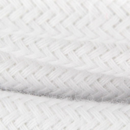 Cable textile coton blanc HO3VV-F 2x0,75mm2 3m  