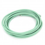 Cable textile soie zigzag vert HO3VV-F 2x0,75mm2 3m  