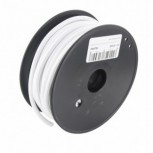 20 m white fabric cable reel