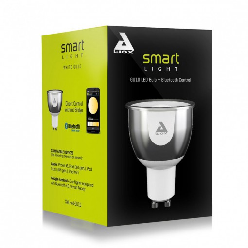 SmartLIGHT - lâmpada GU10 branca, ligação à internet por Buetooth