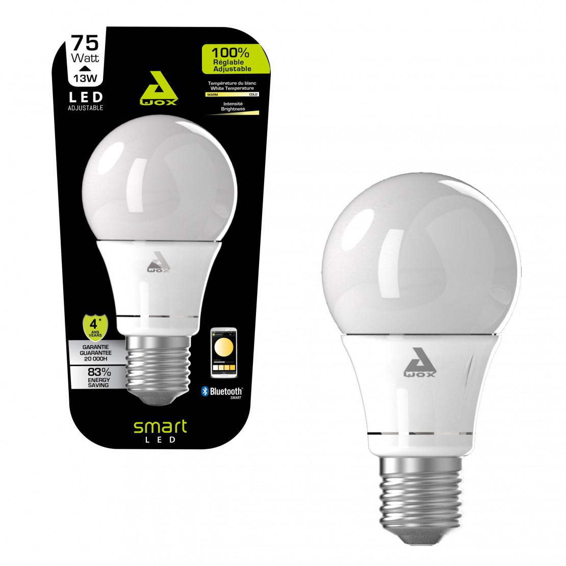 Generic - 12W LED sans fil Bluetooth musique ampoule RGB E27 lampe Bulit-in  haut-parleur audio - blanc - Accessoires de motorisation - Rue du Commerce