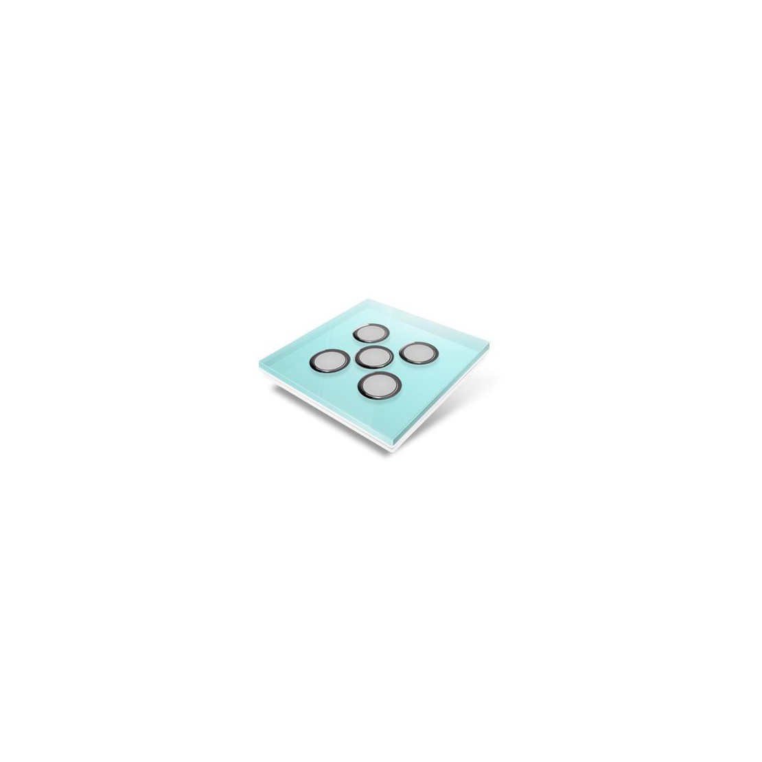 Switchplate for Edisio - light blue crystal
