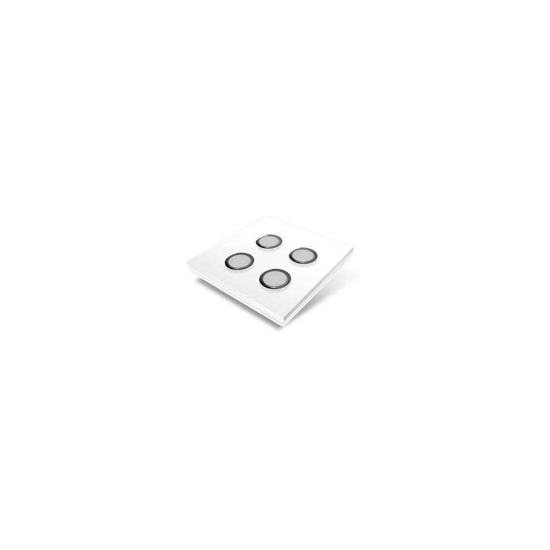 Switchplate for Edisio - white plastic